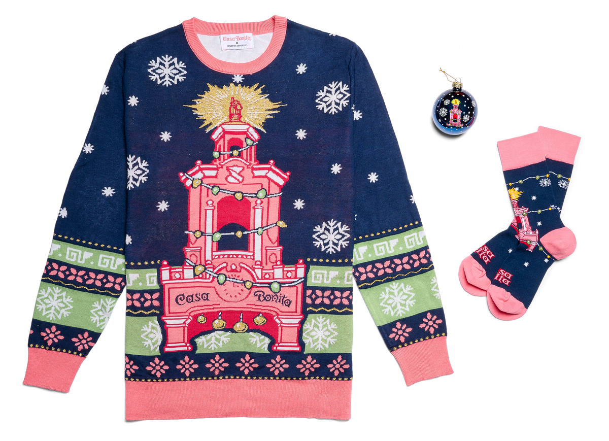 Casa Bonita Starry Night Ugly Christmas Sweater