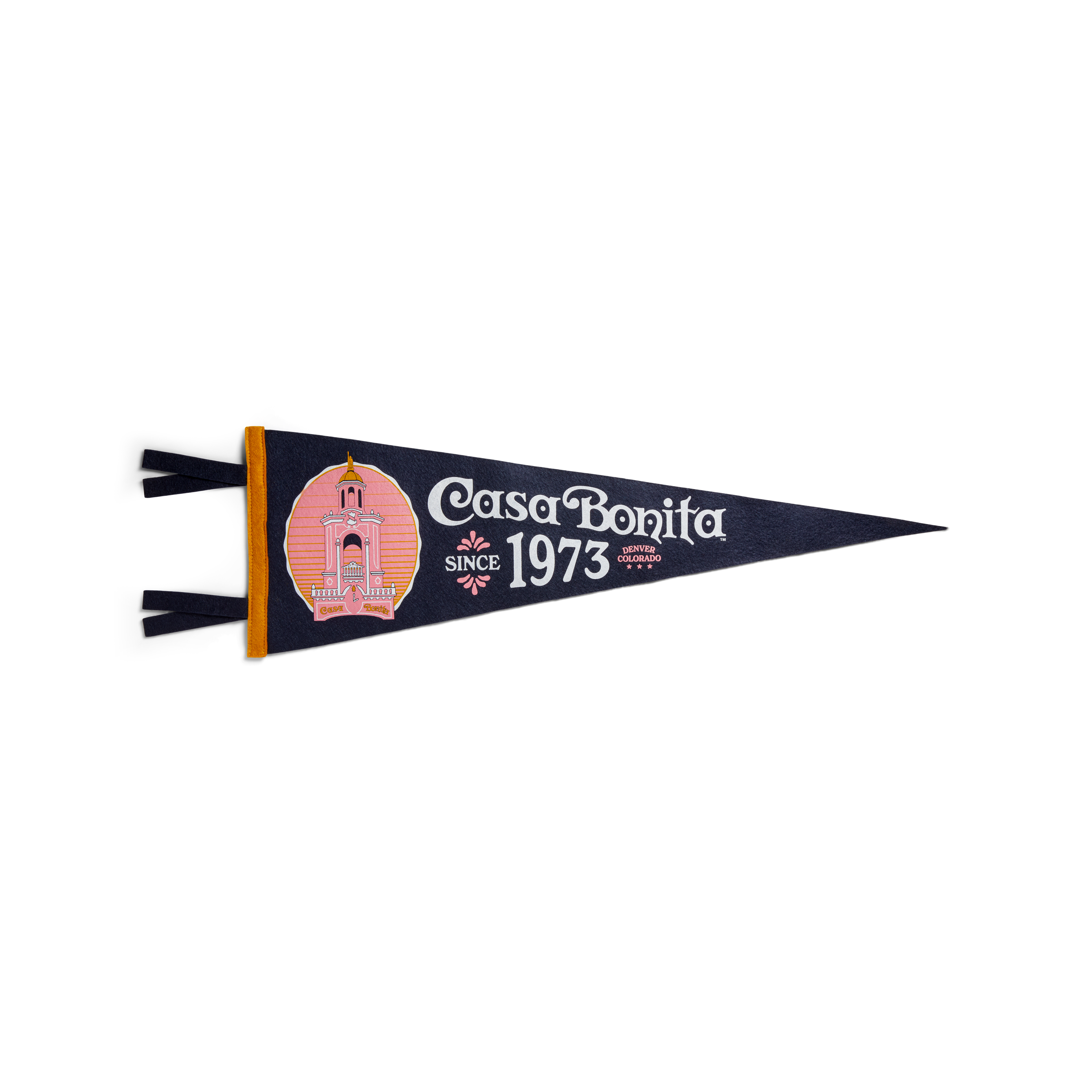 Casa Bonita Tower Wool Felt Pennant