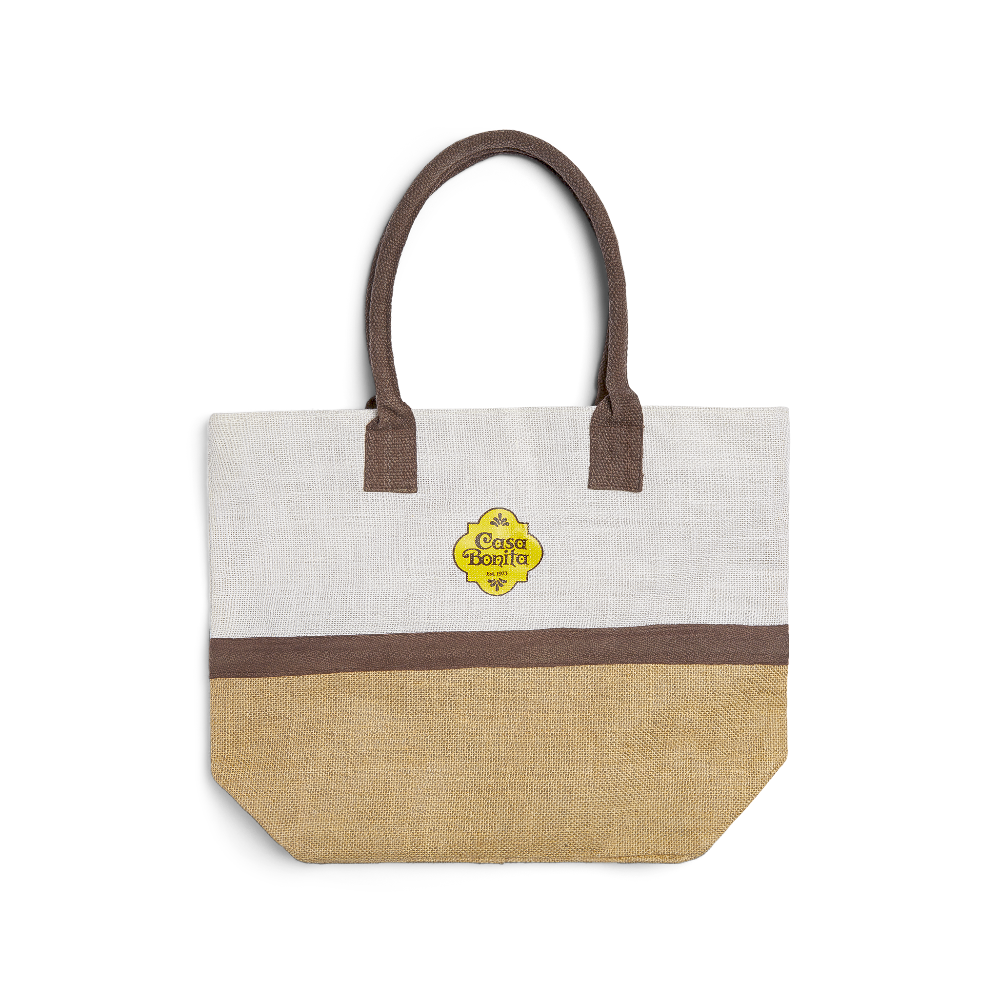 Casa Bonita Yellow Shield Natural Tote