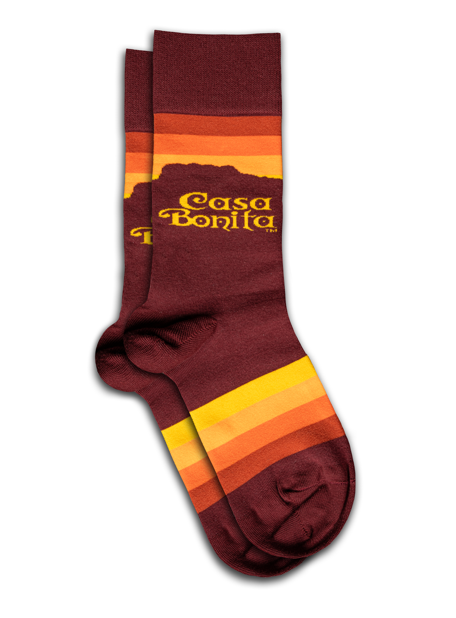 Casa Bonita Maroon Front Range Socks