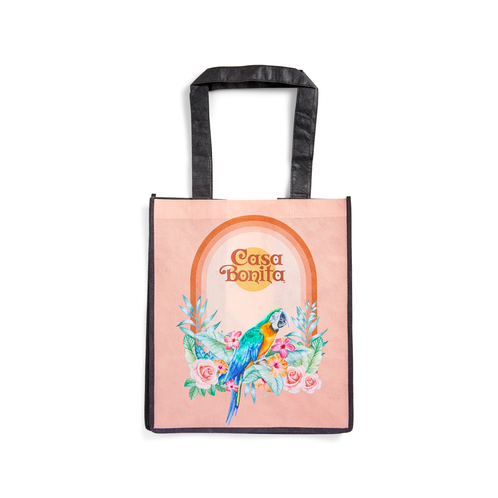 Casa Bonita Rainbow Parrot Tote Bag