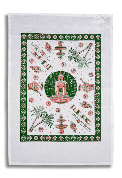 Casa Bonita Twilight Tower Tea Towel