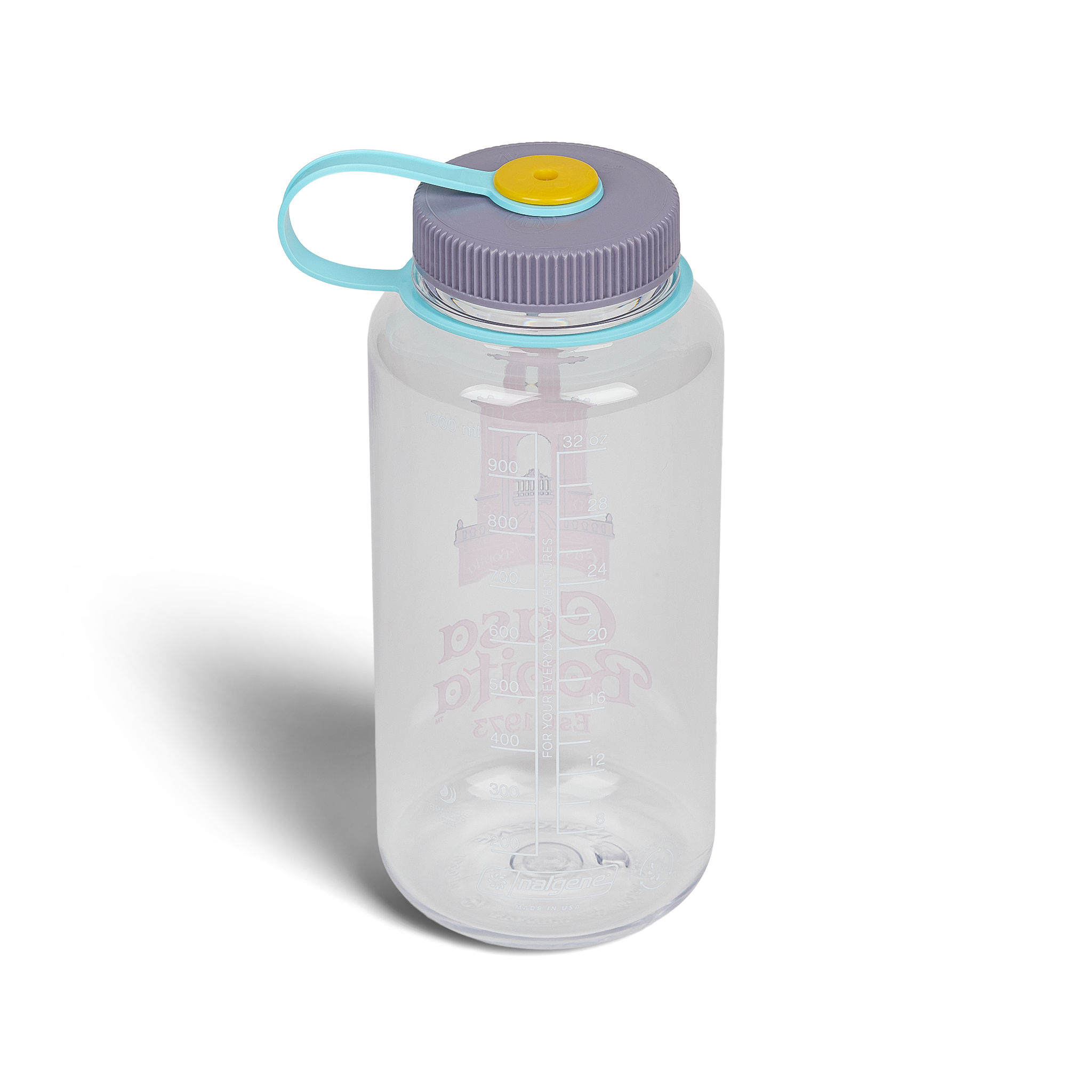 Casa Bonita Clear Pink Tower Nalgene Bottle