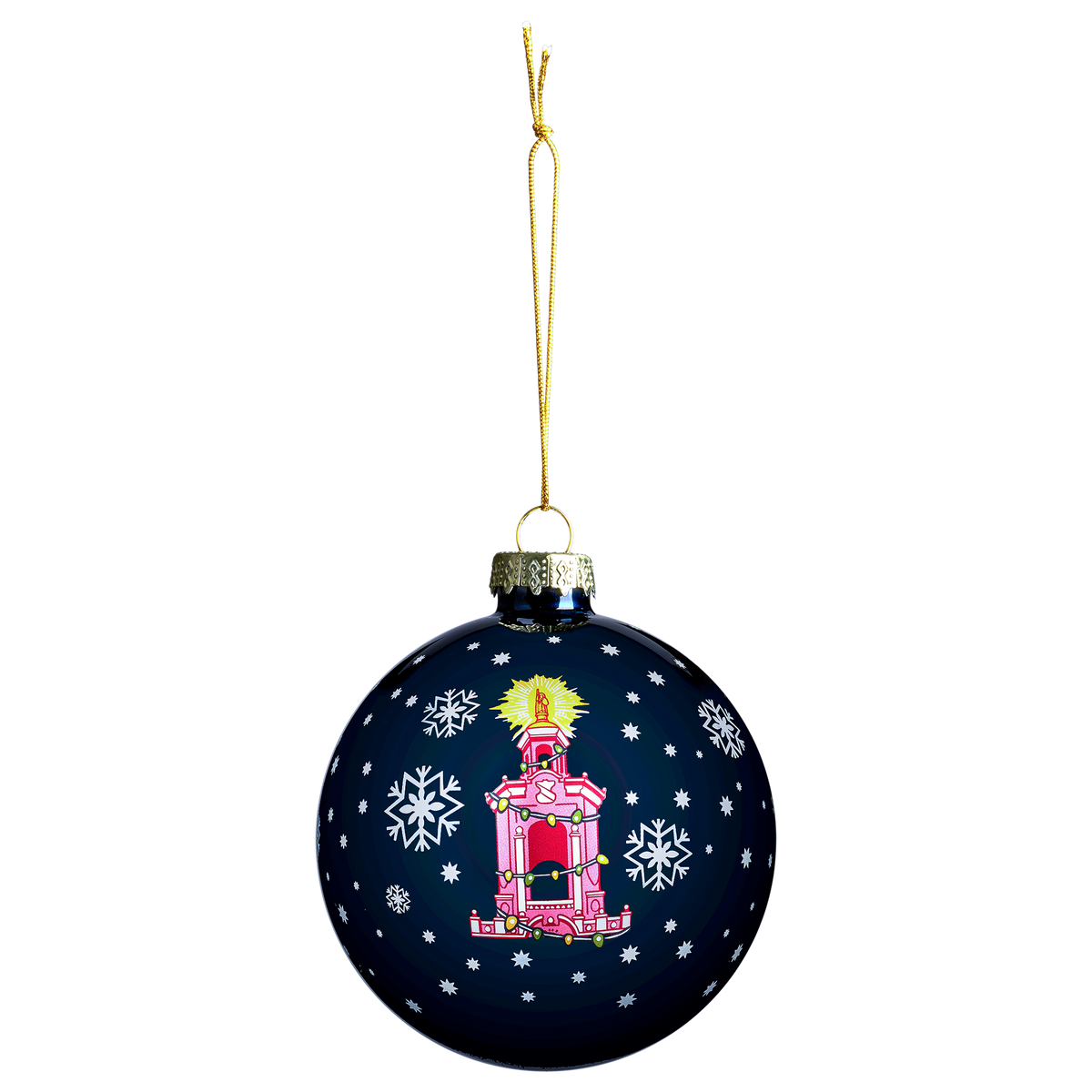 Casa Bonita Starry Night Glass Ball Ornament