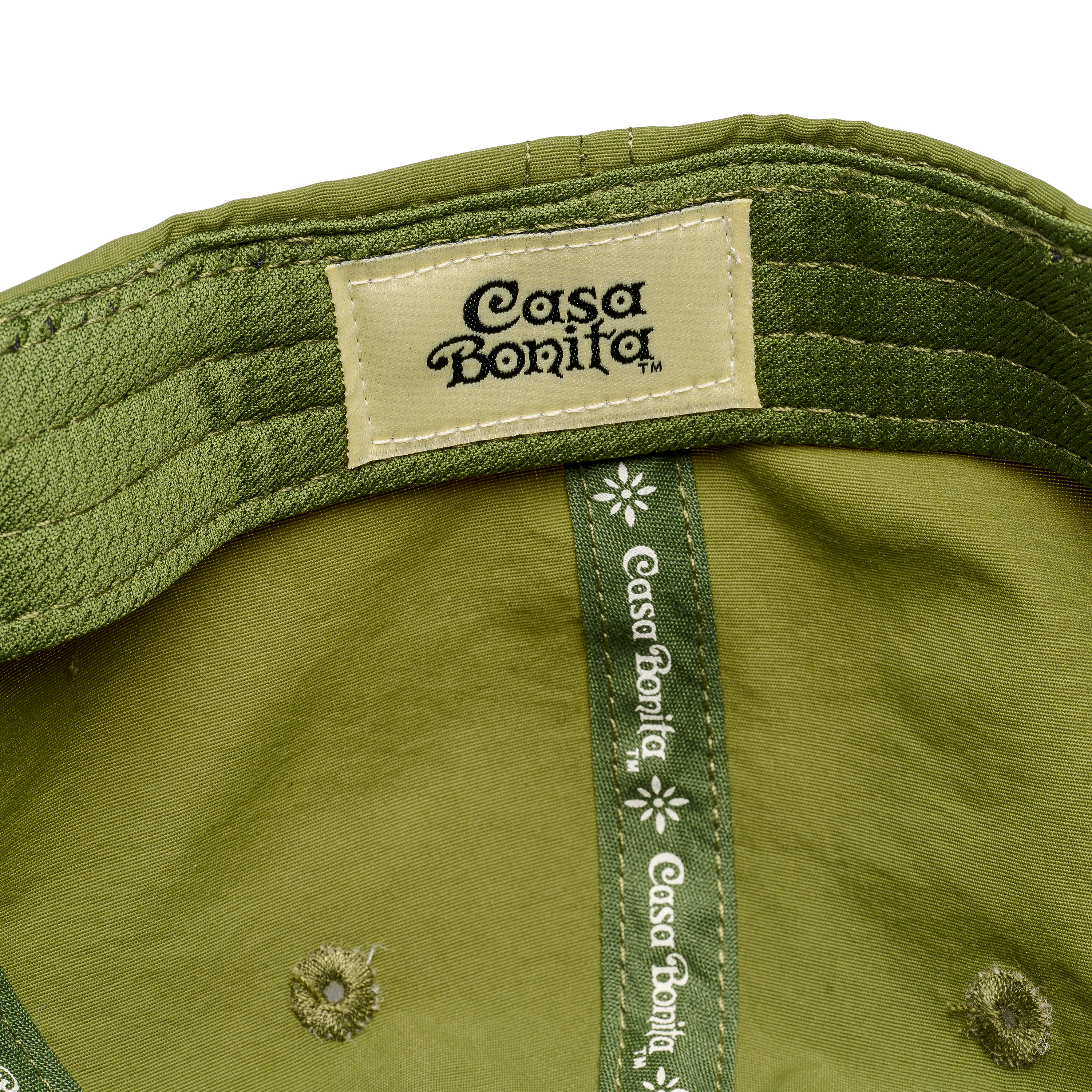 Casa Bonita Hunter Green Retro Tower Flat Brim Hat