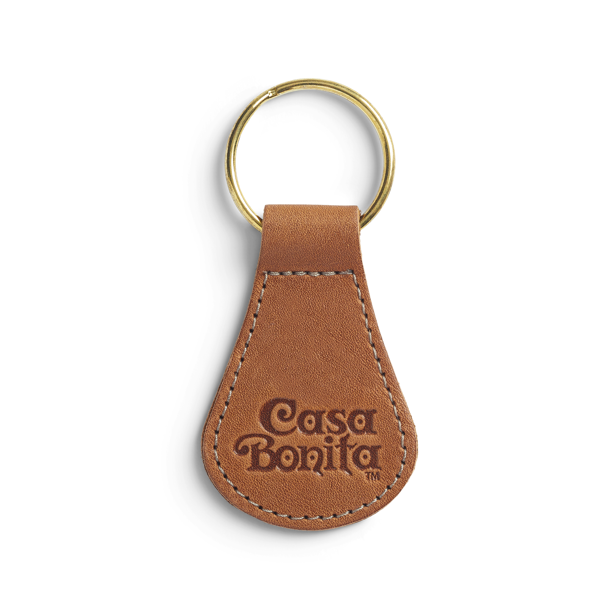 Casa Bonita Small Leather Key Fob