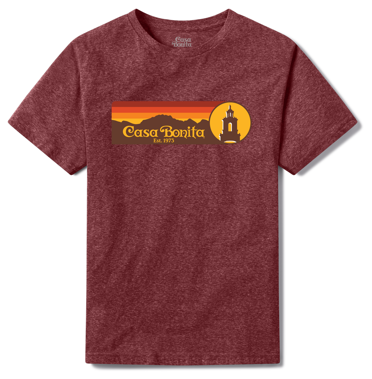 Casa Bonita Maroon Front Range T-Shirt