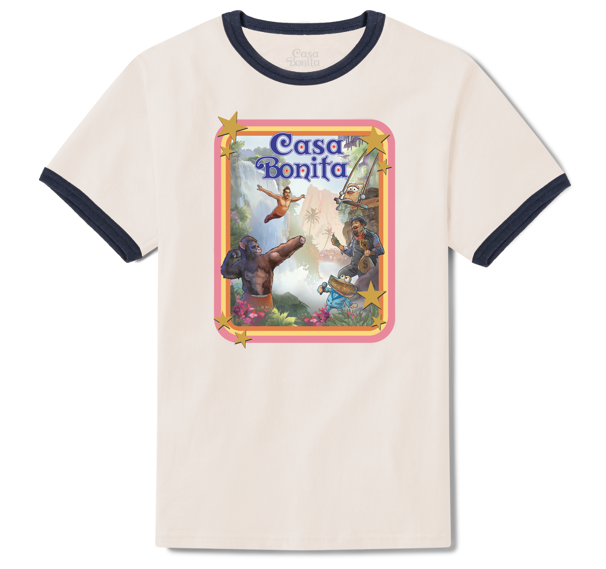 Casa Bonita Cream Mi Amor Ringer T-Shirt