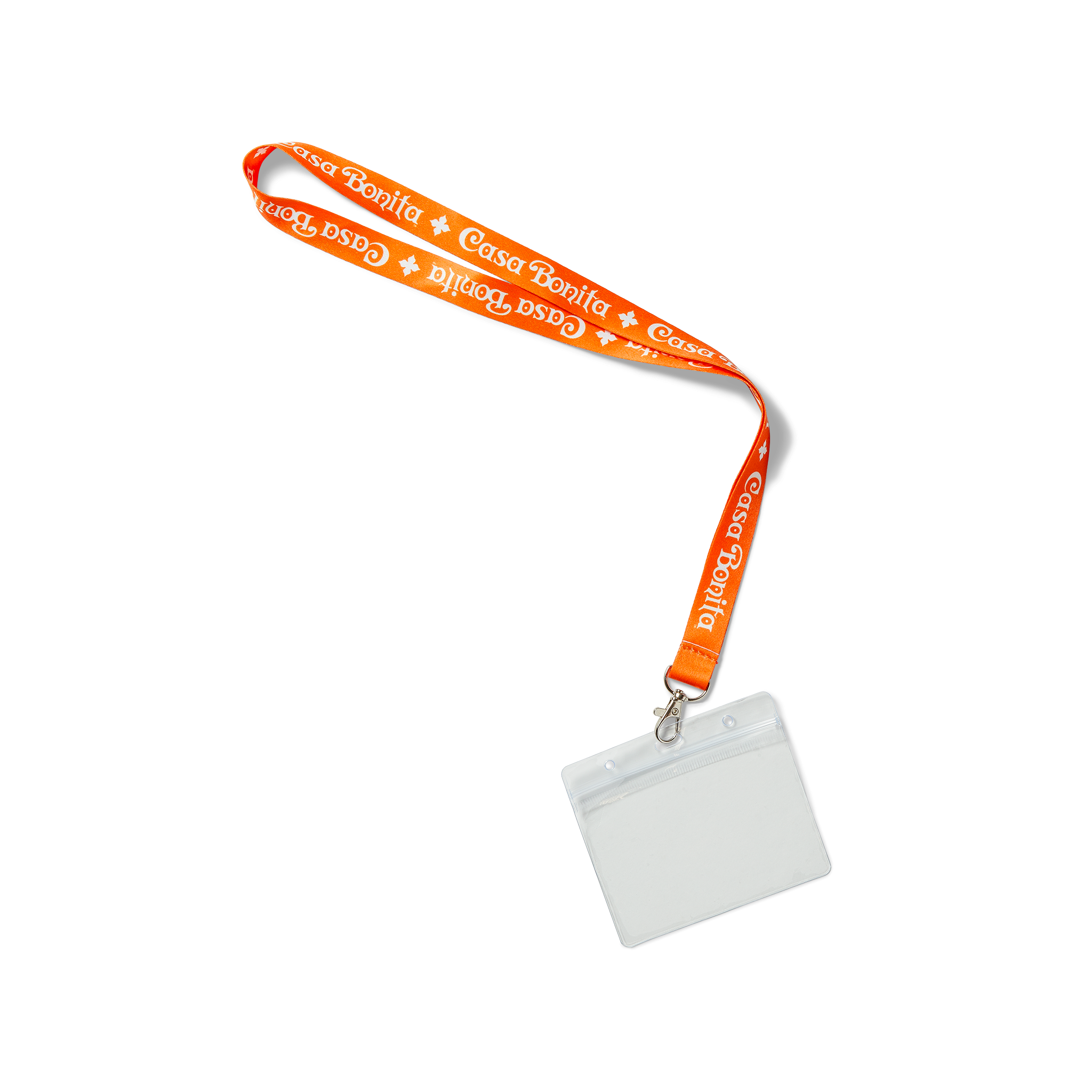 Casa Bonita Orange Straight Line Lanyard