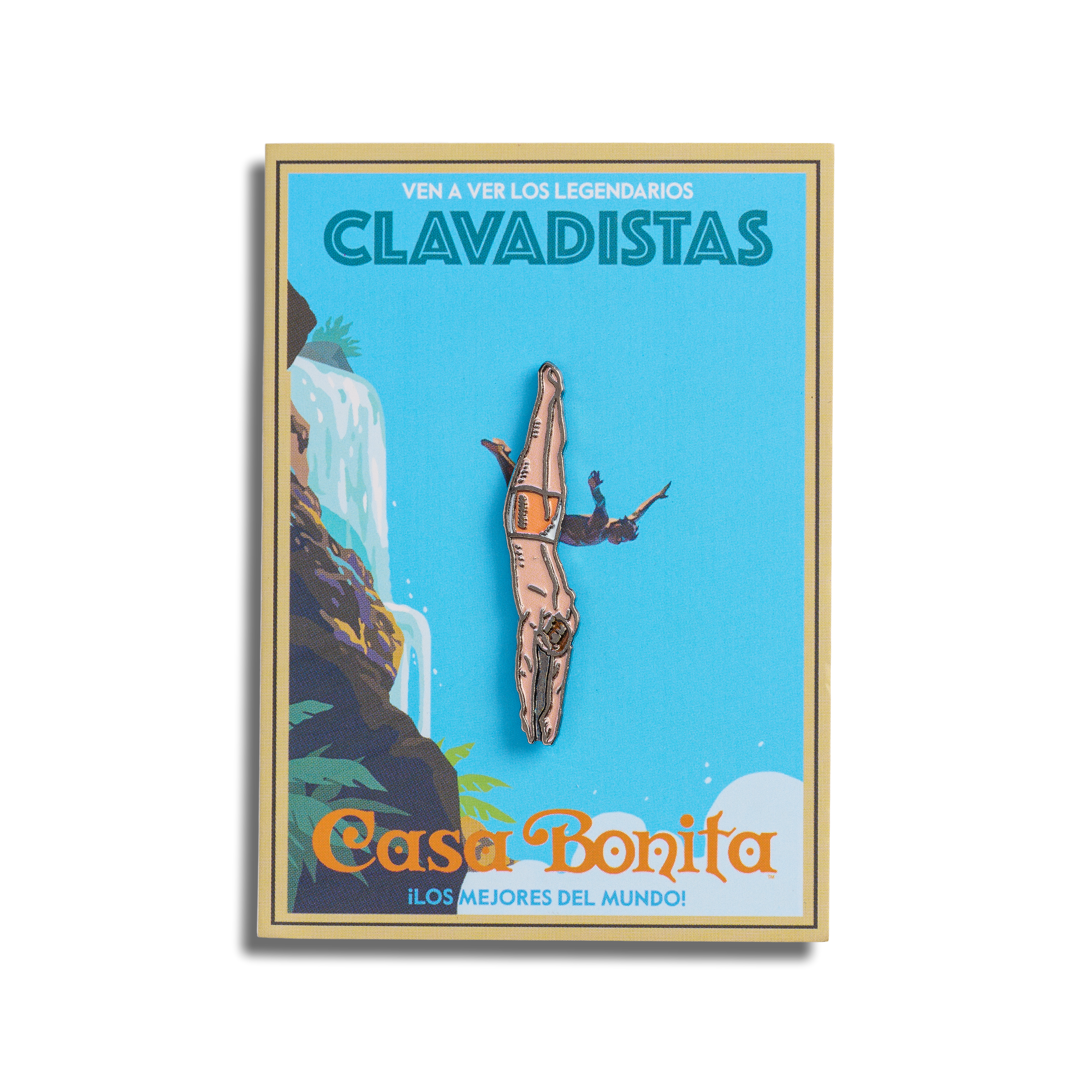 Casa Bonita Diver Enamel Pin
