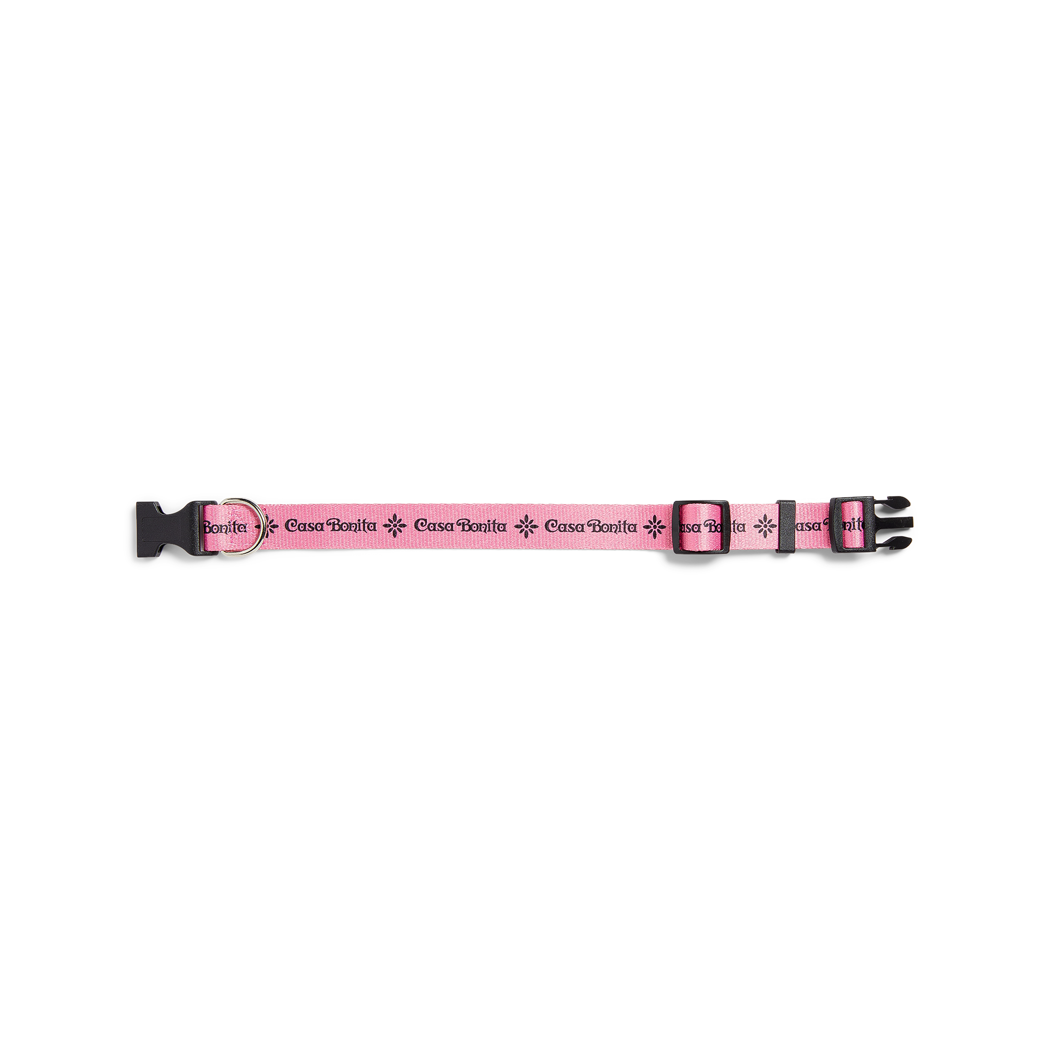 Casa Bonita Pink Nylon Dog Collar