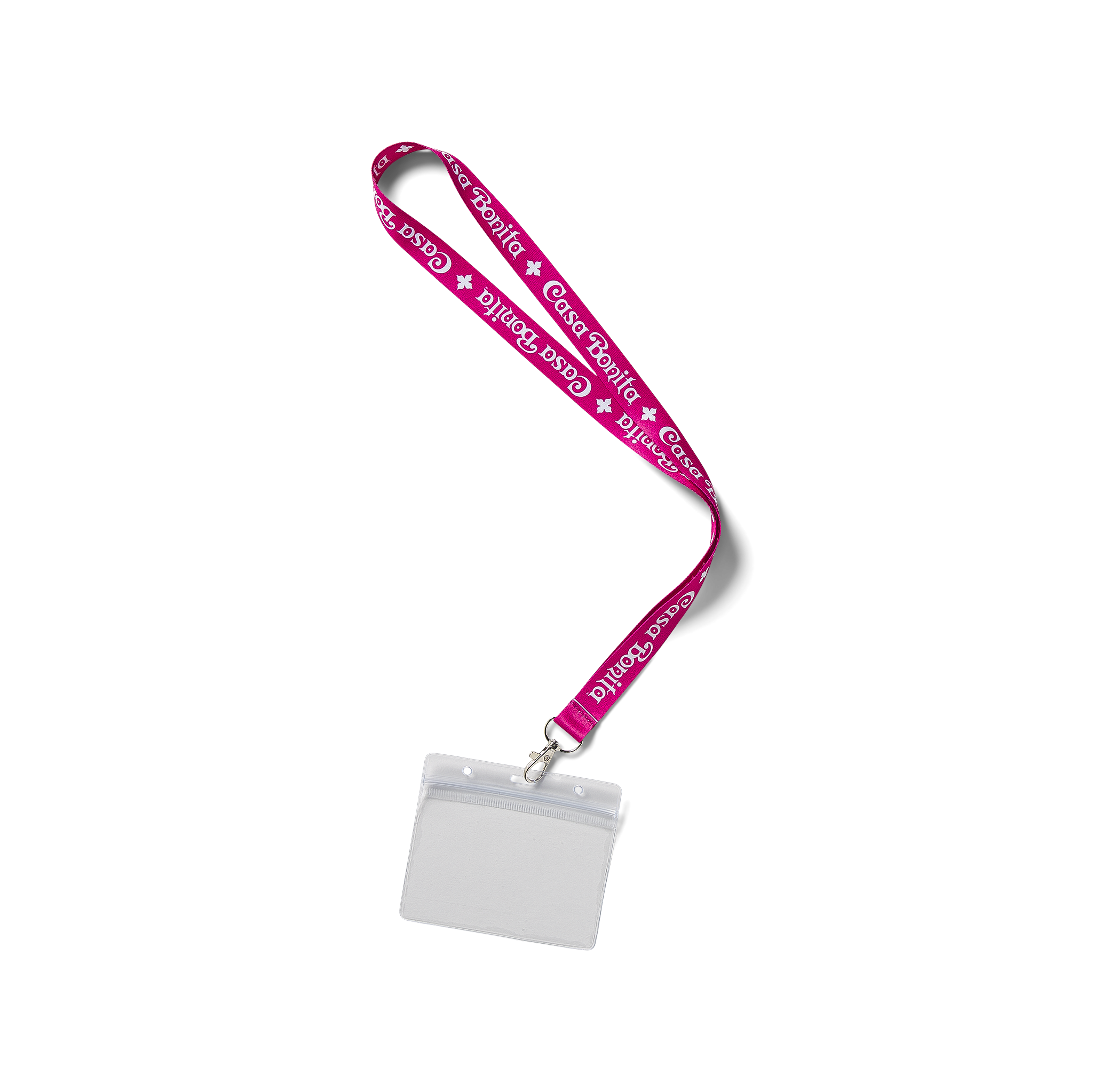 Casa Bonita Pink Straight Line Lanyard