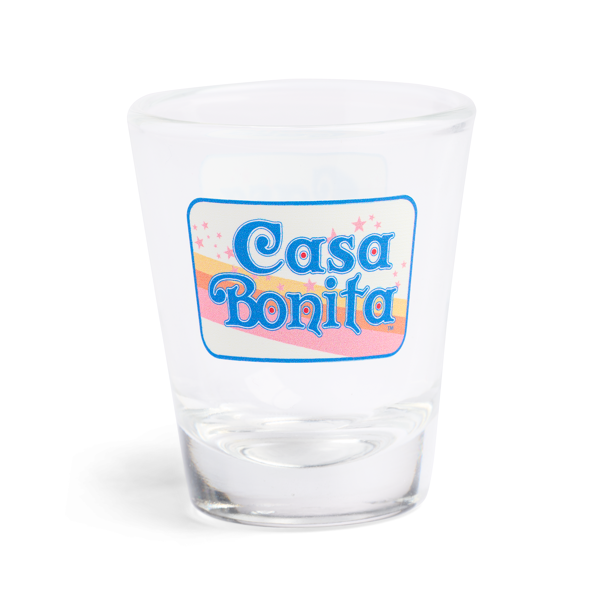Casa Bonita Badge Shot Glass