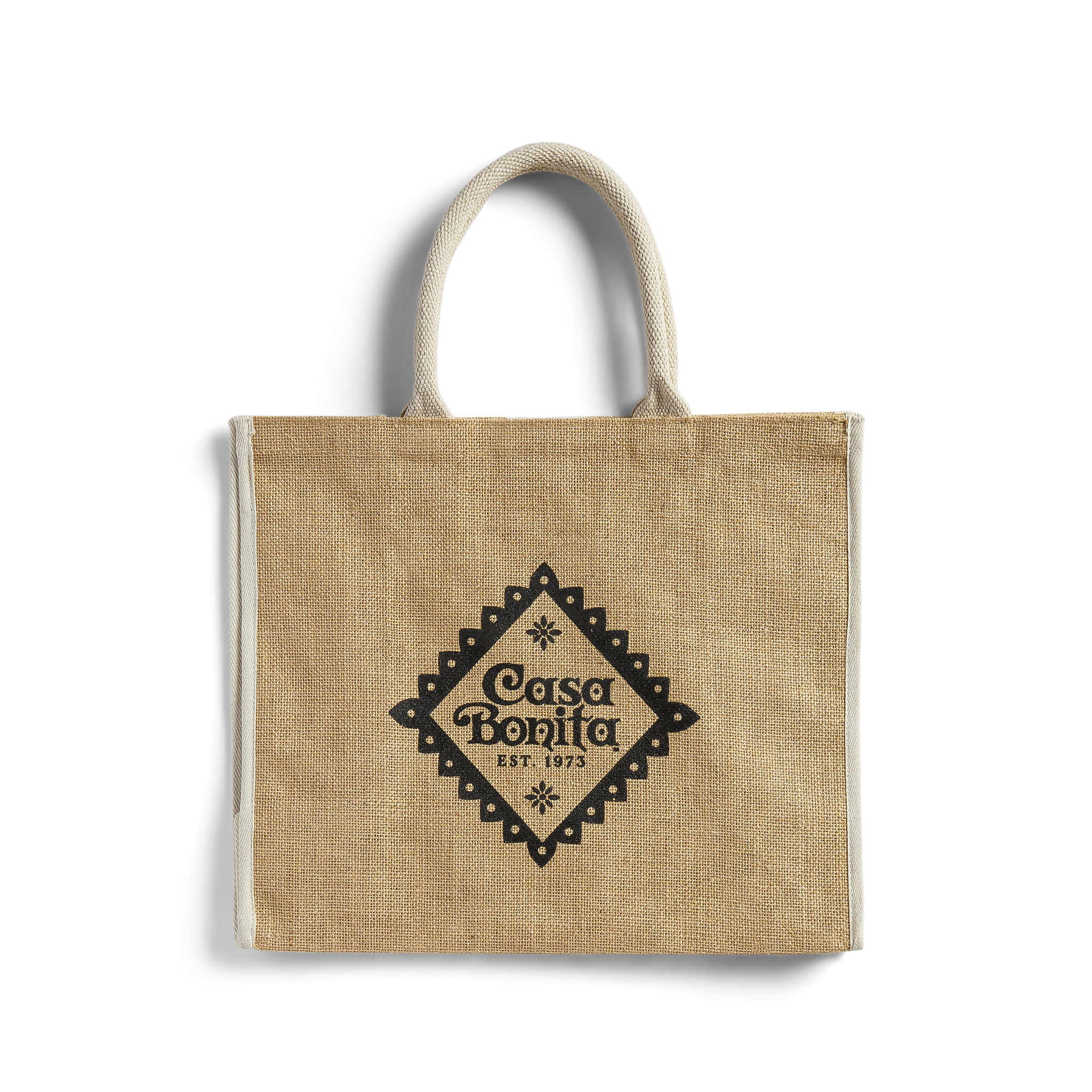 Casa Bonita Natural Jute Tote
