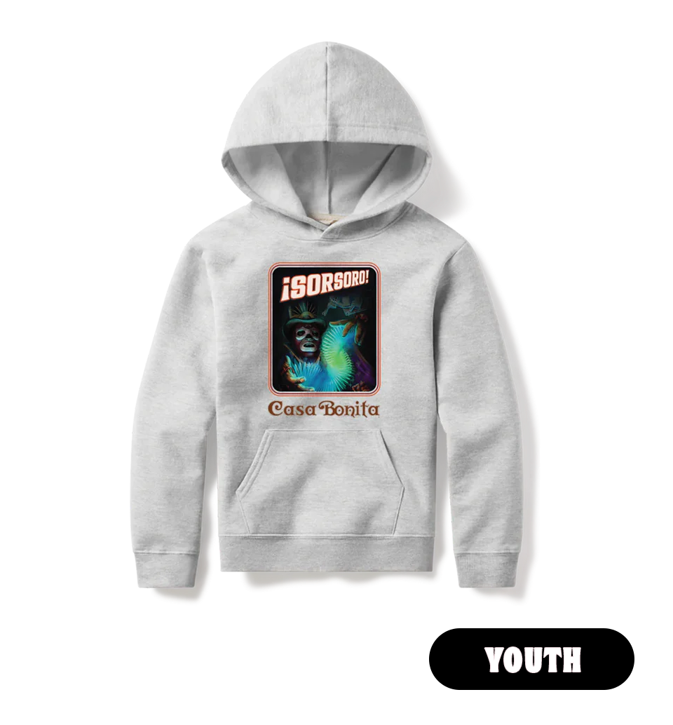 Casa Bonita Youth Gray Sorsoro Hoodie