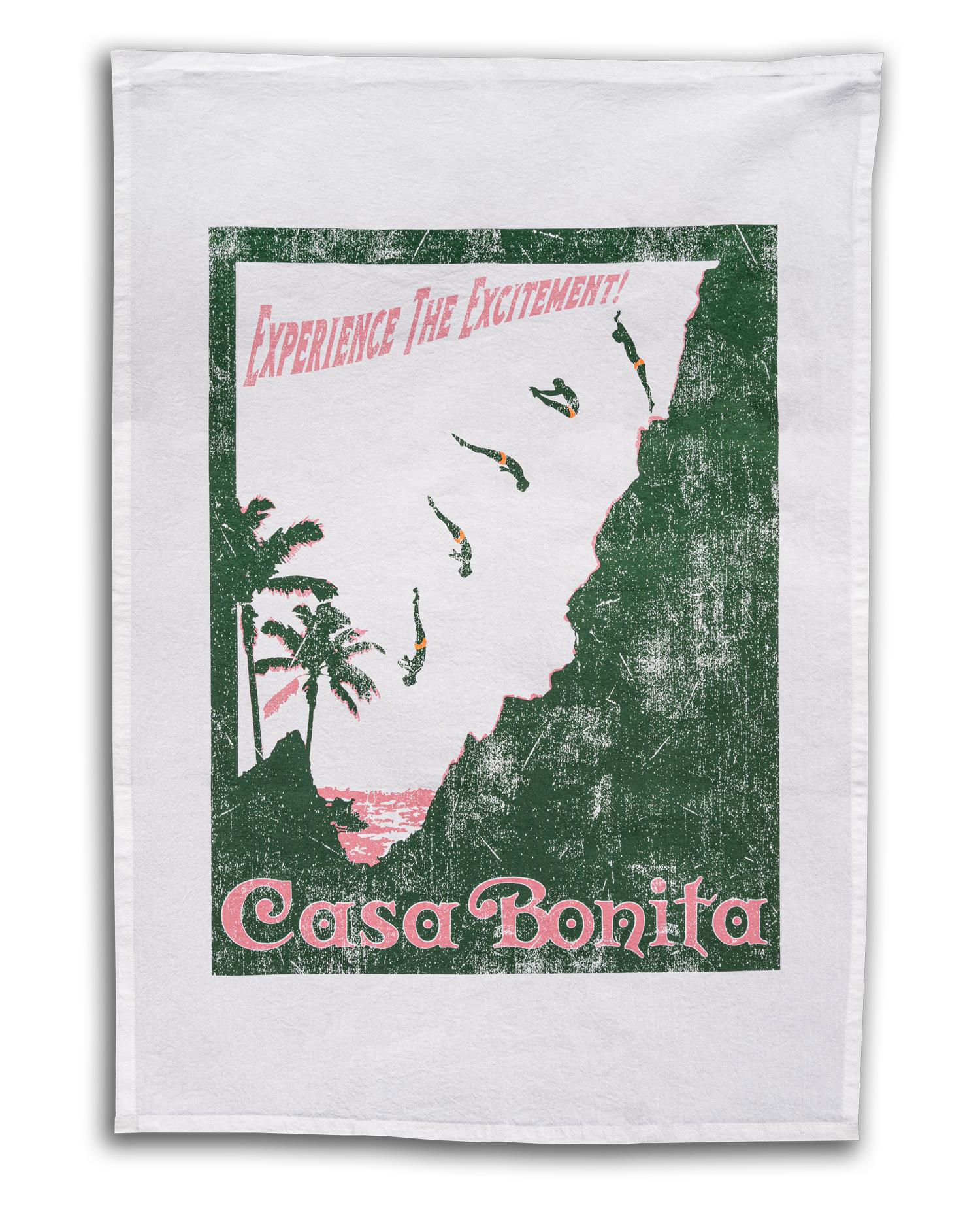 Casa Bonita Acapulco Diver Tea Towel