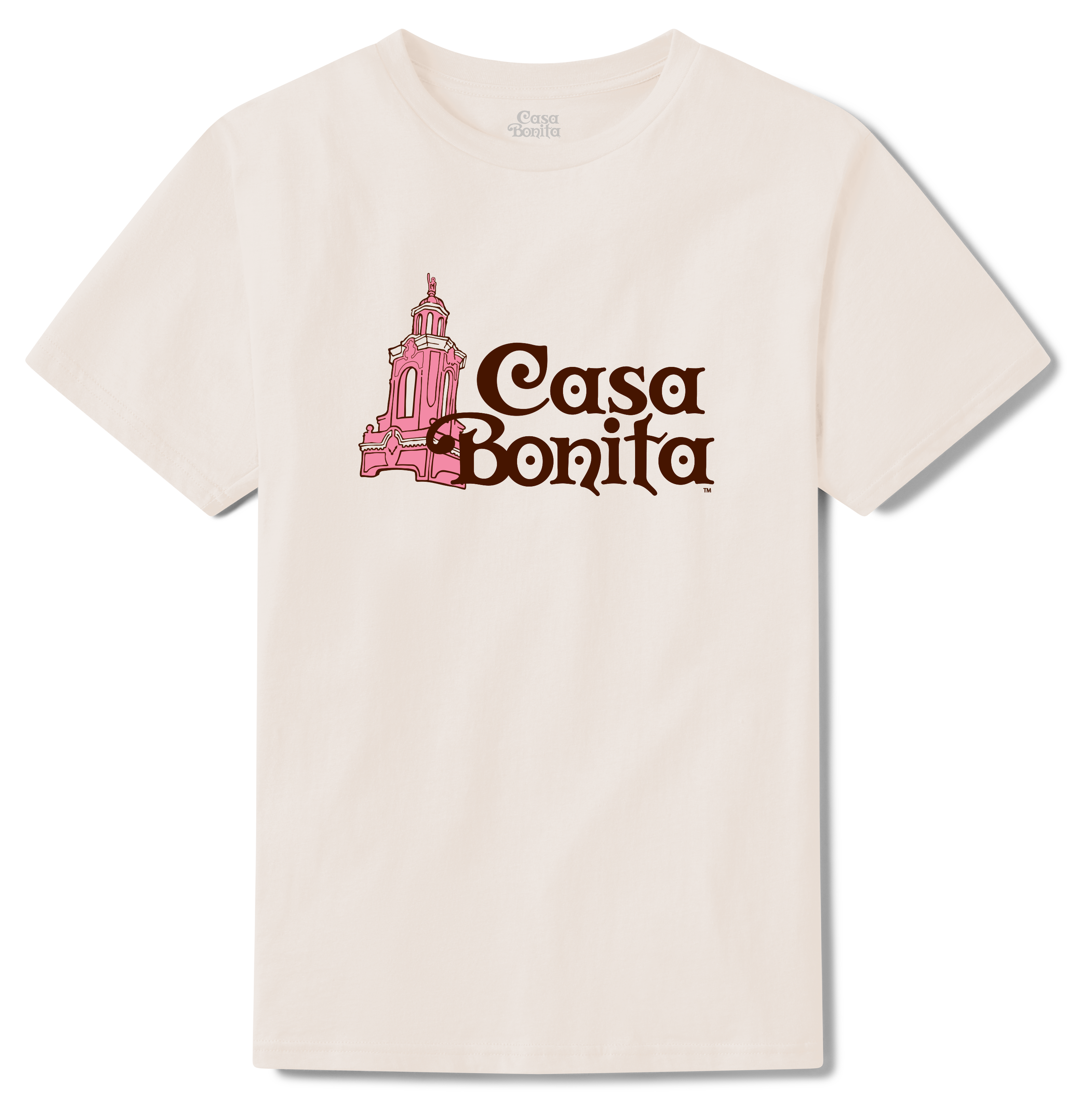 Casa Bonita Cream Tower Logo T-Shirt