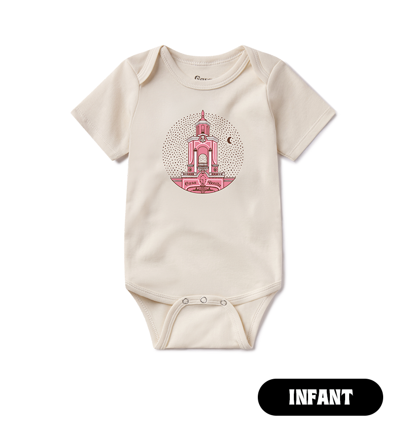 Casa Bonita Infant Cream Twilight Tower Onesie