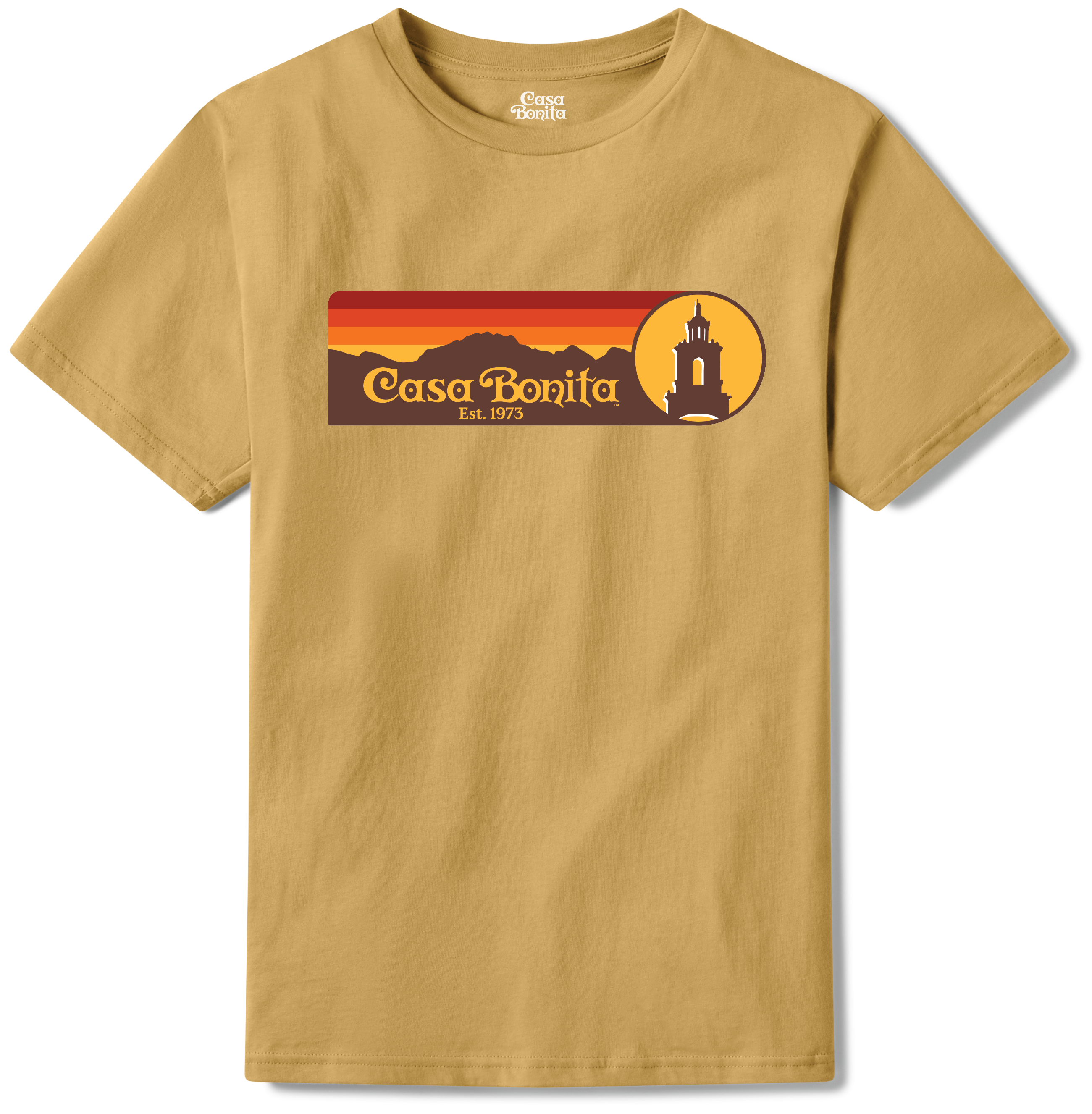 Casa Bonita Mustard Front Range T-Shirt