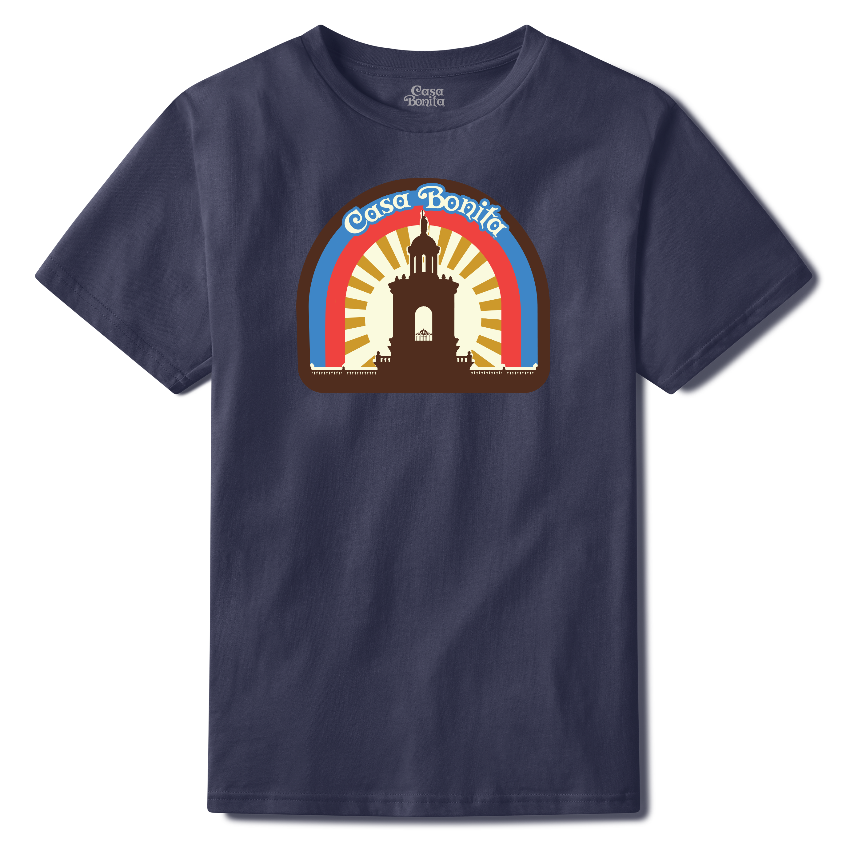 Casa Bonita Navy Sunrise Tower T-Shirt