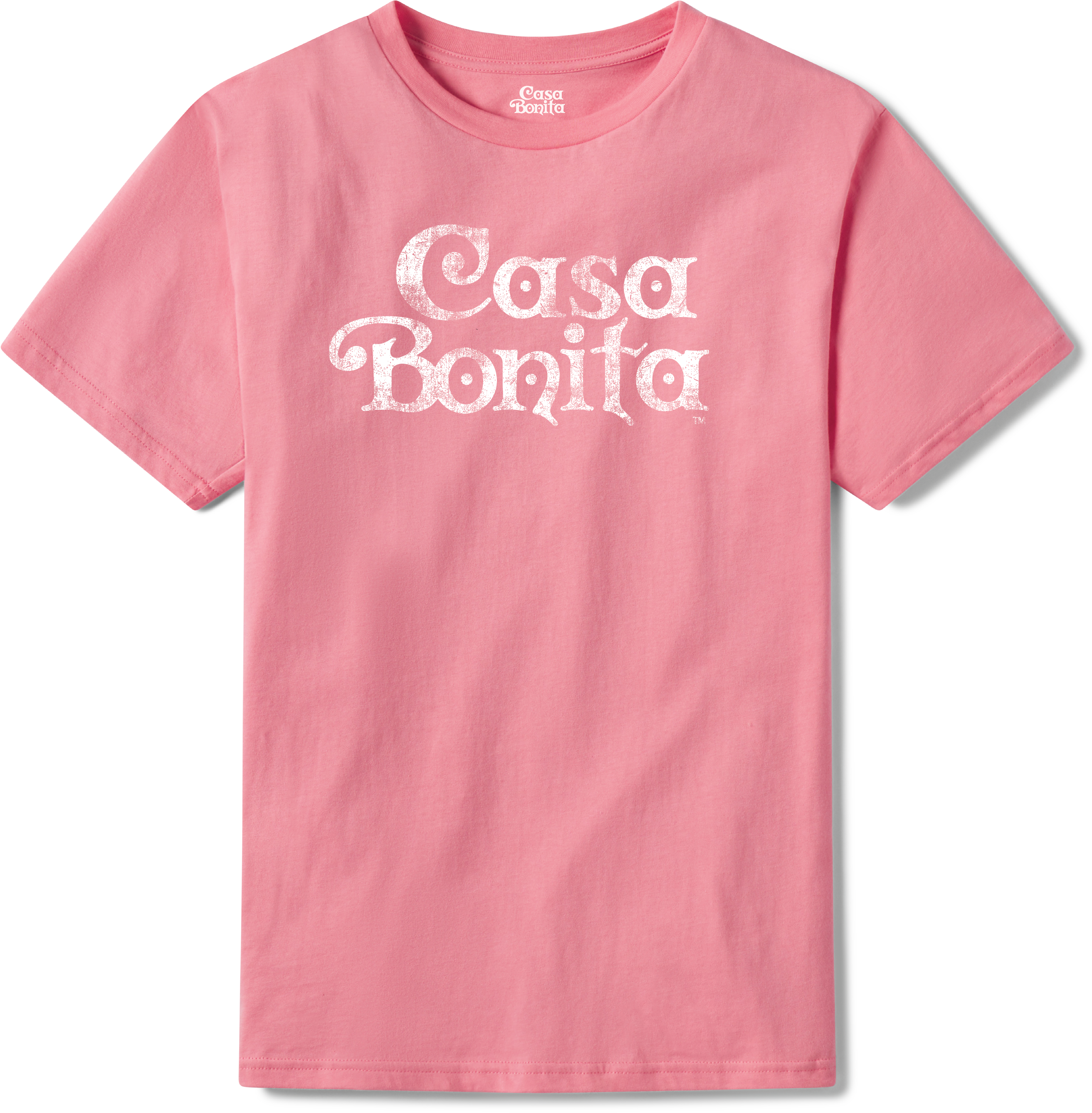 Casa Bonita Pink Distressed Logo T-Shirt