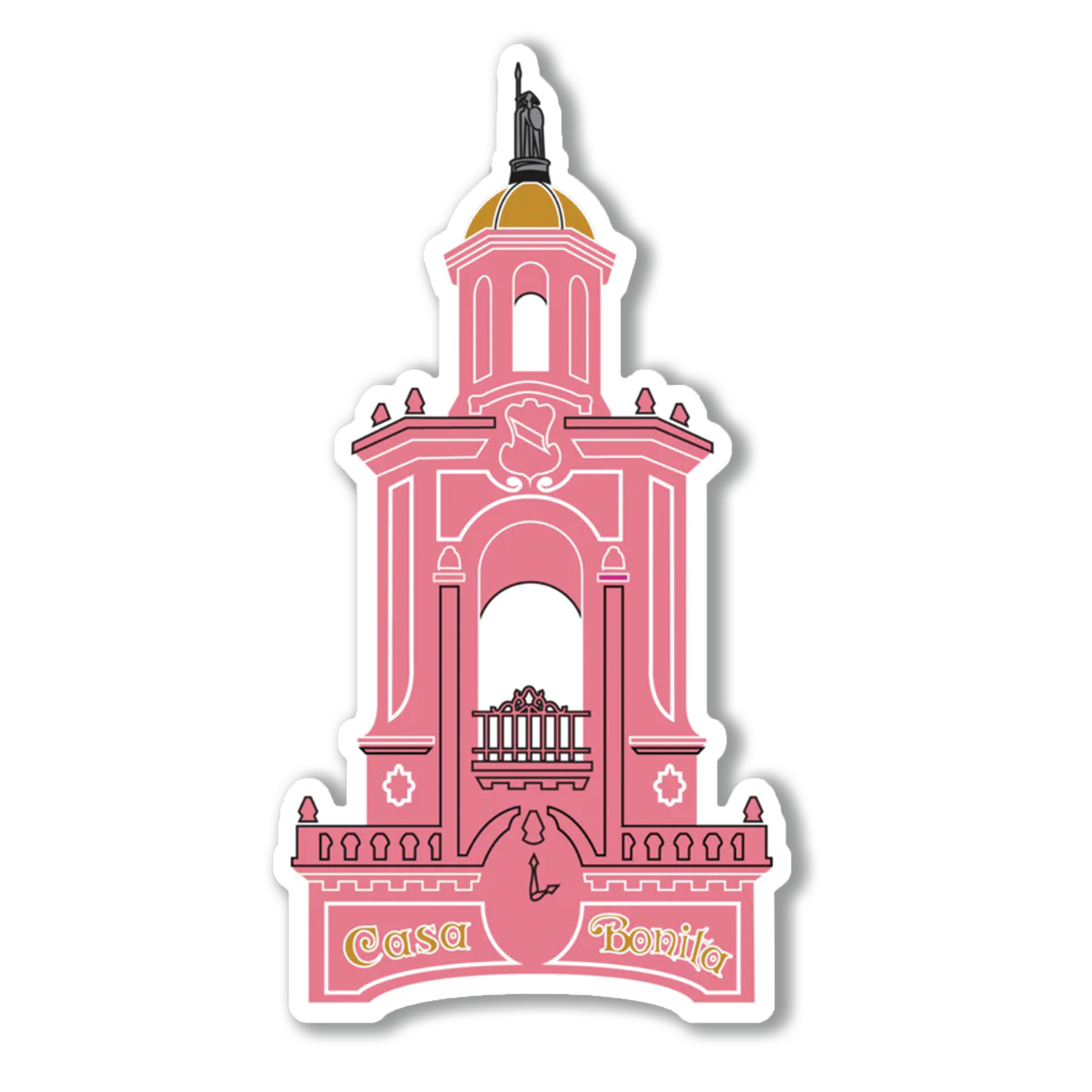 Casa Bonita The Tower Die Cut Sticker