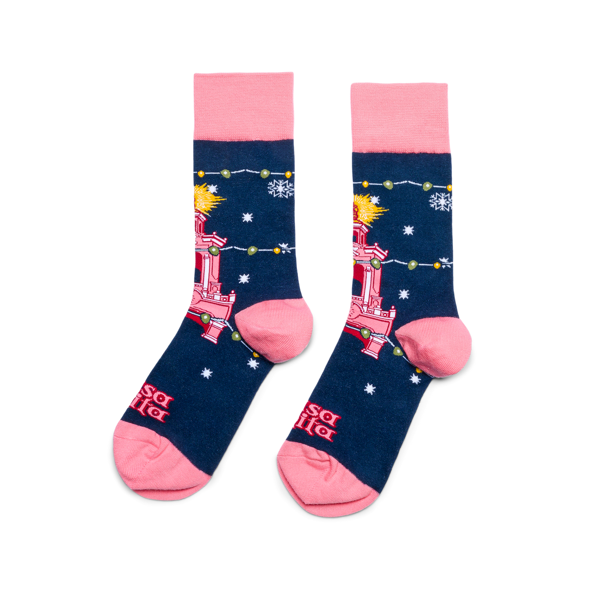 Casa Bonita Starry Night Ugly Christmas Sweater Socks