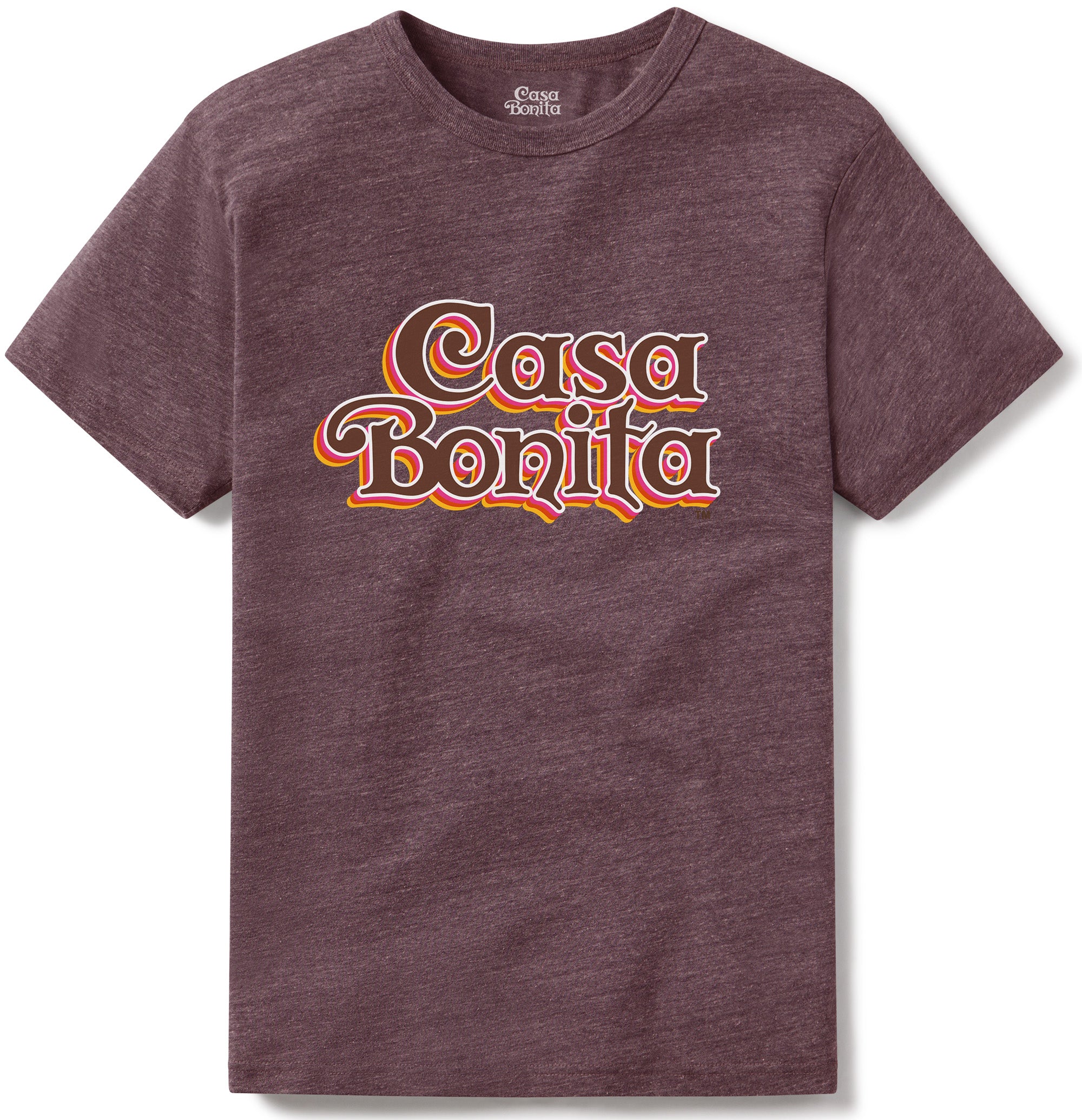 Casa Bonita Maroon Tri Stack T-Shirt