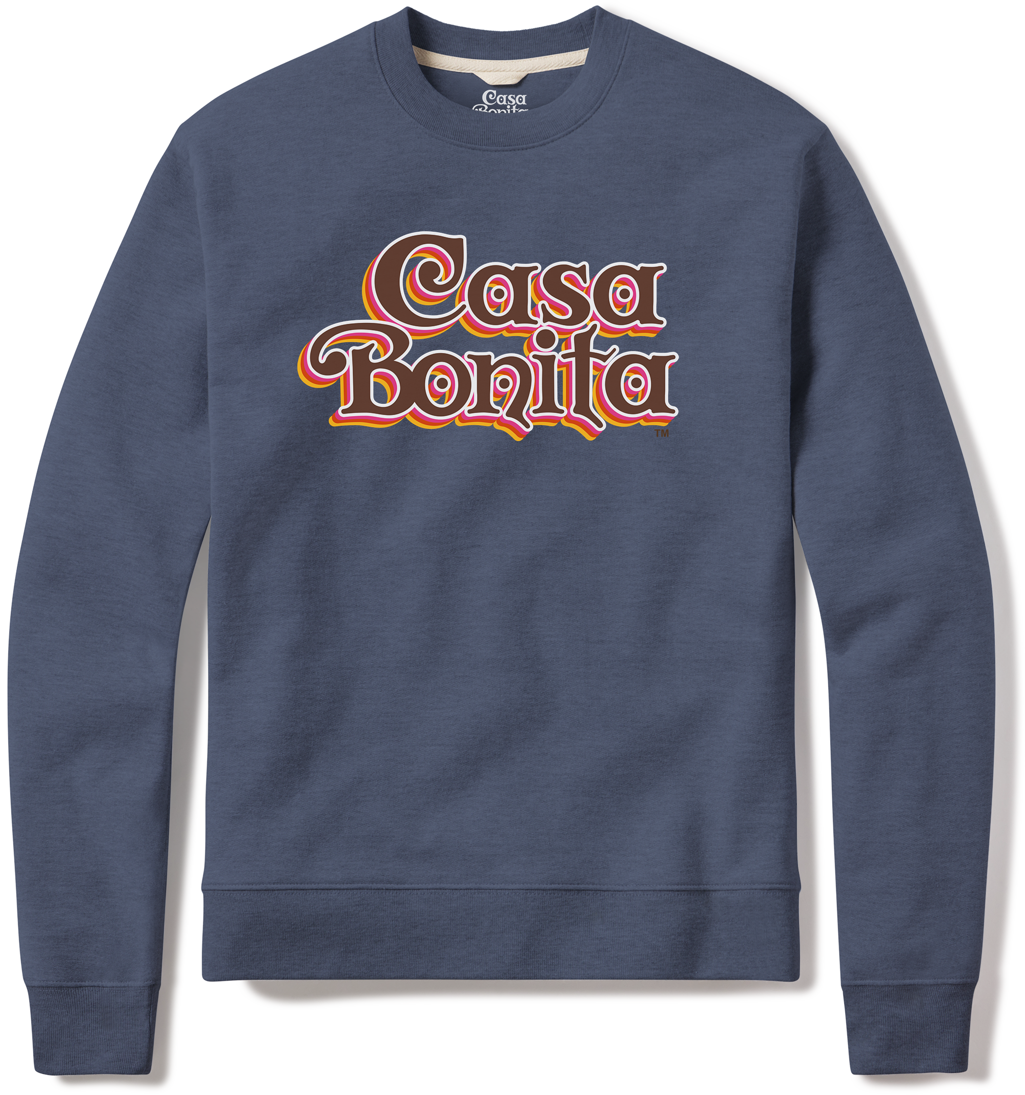 Casa Bonita Blue Tri Stack Crew Sweatshirt