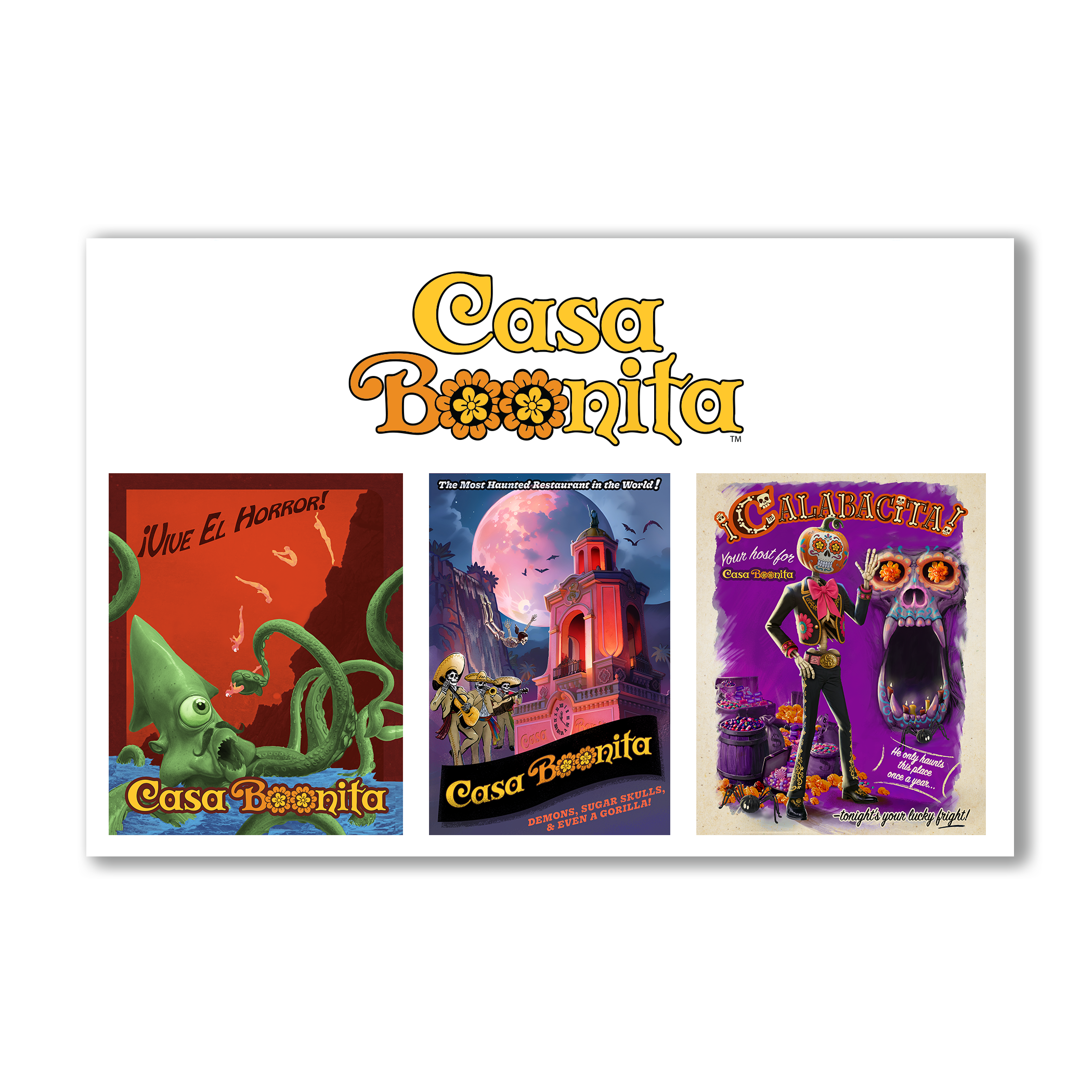 Casa Bonita Casa BOOnita Poster Sticker Sheet