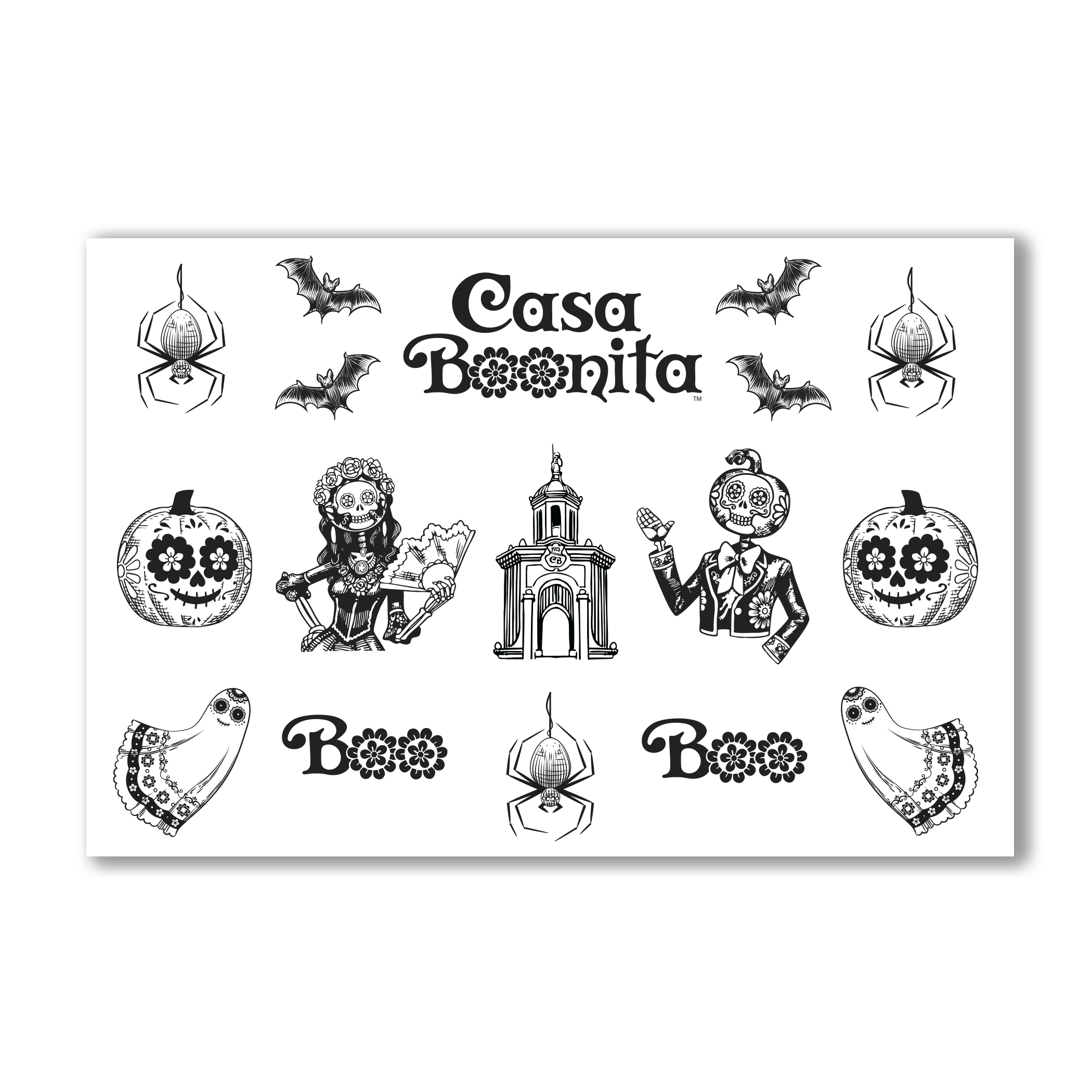 Casa Bonita Calabacita Tattoo Sheet