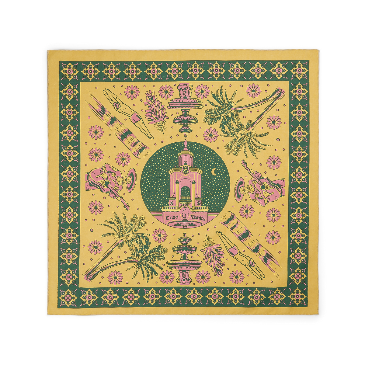 Bandana-Green_Pink-