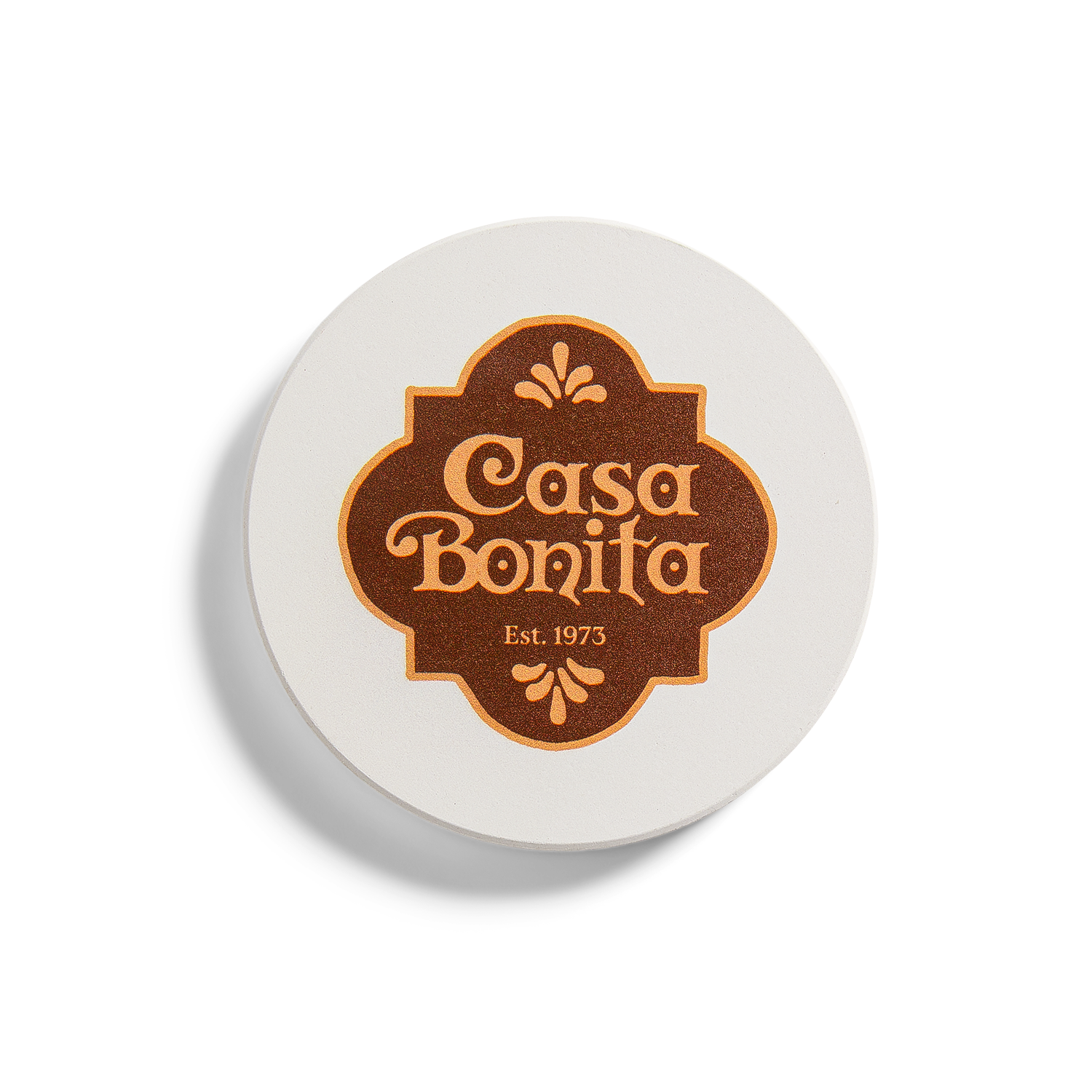 Casa Bonita Brown Shield Coaster
