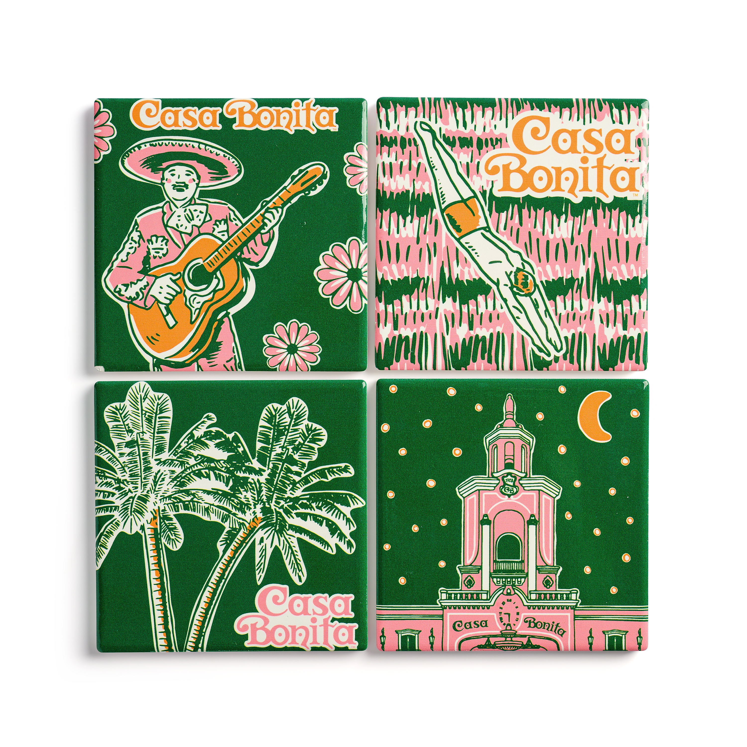 Casa Bonita Twilight Tower Coaster Set