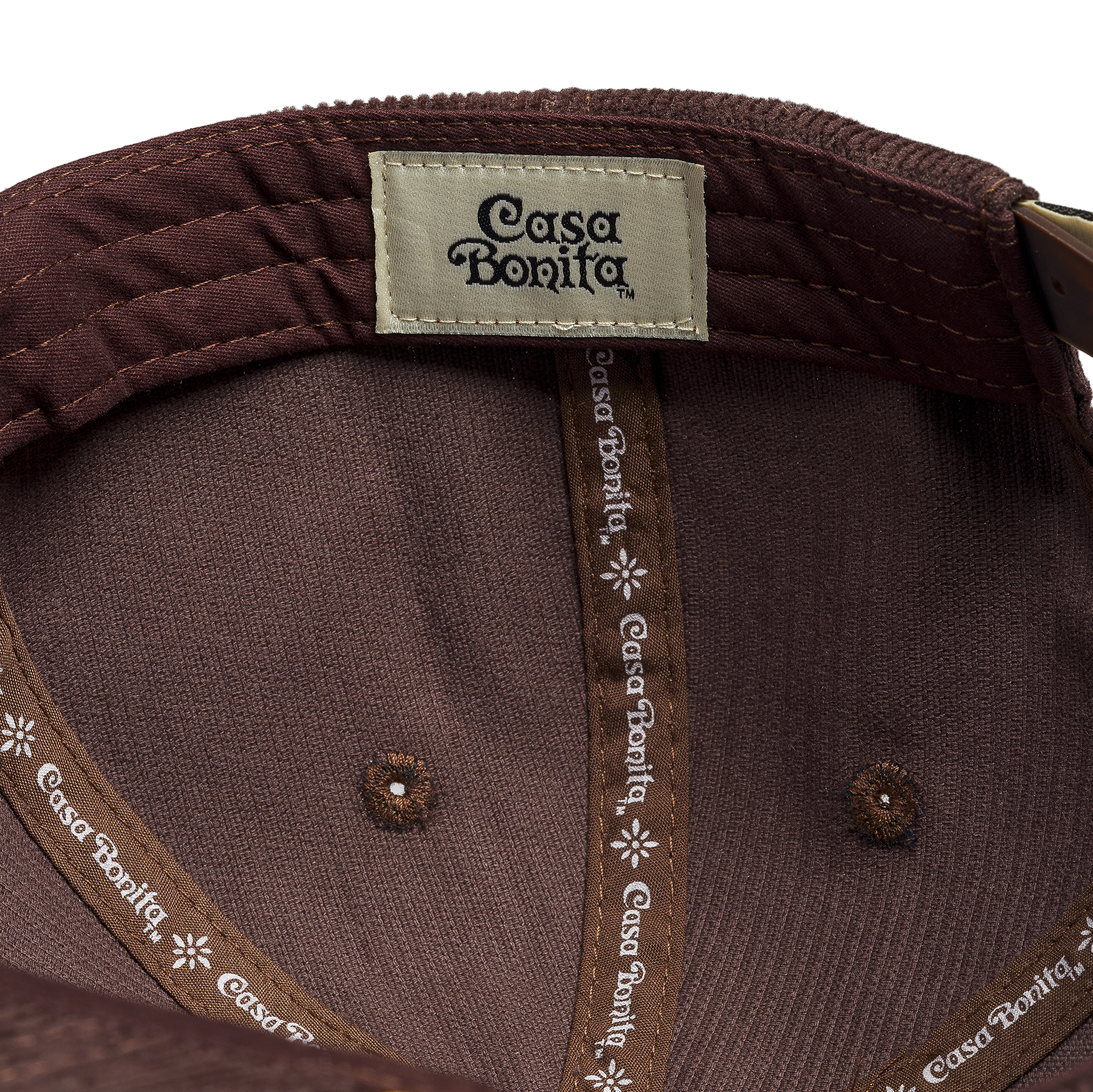 Casa Bonita Brown Corduroy Sunset Tower Unstructured Snapback