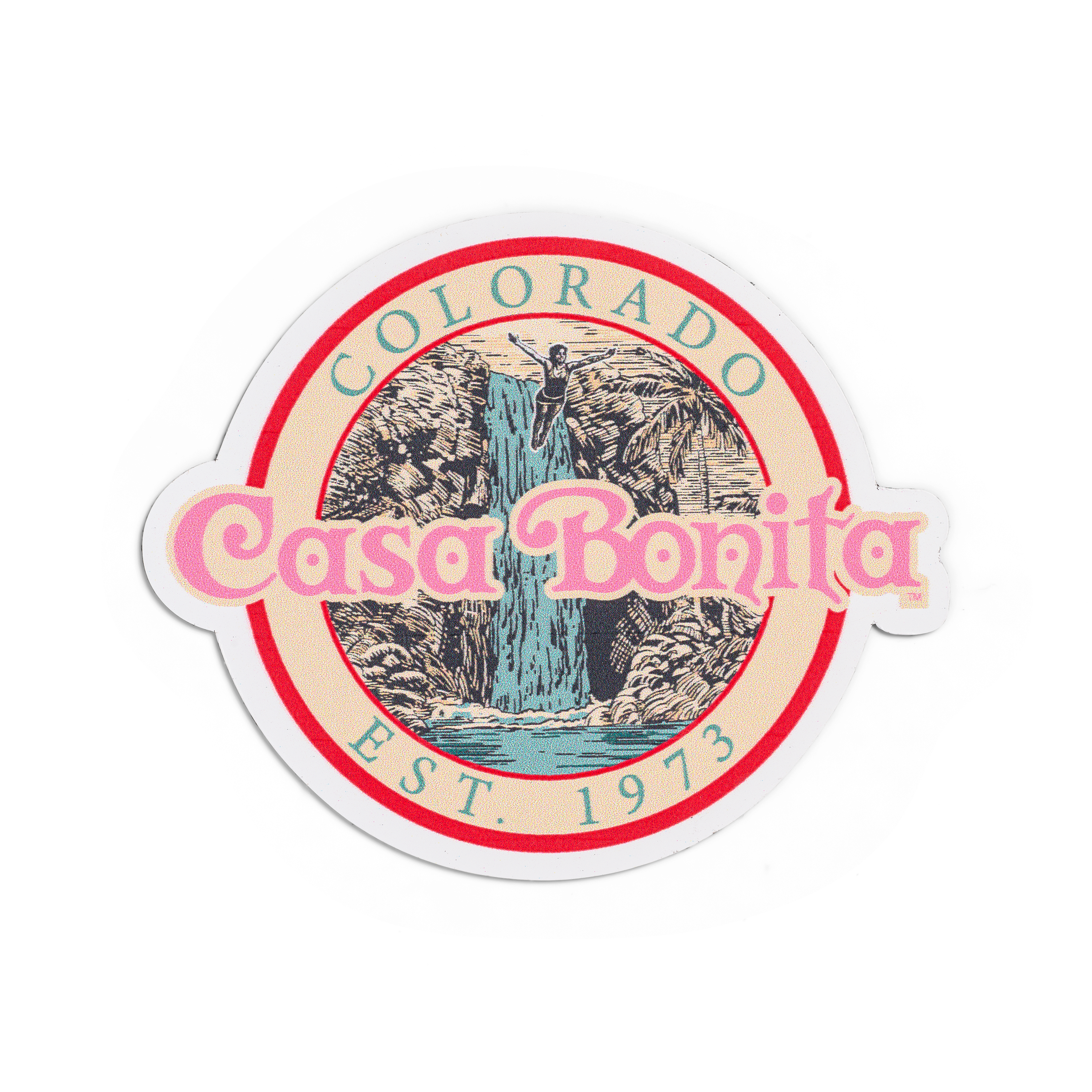 Casa Bonita Vintage Waterfall Magnet
