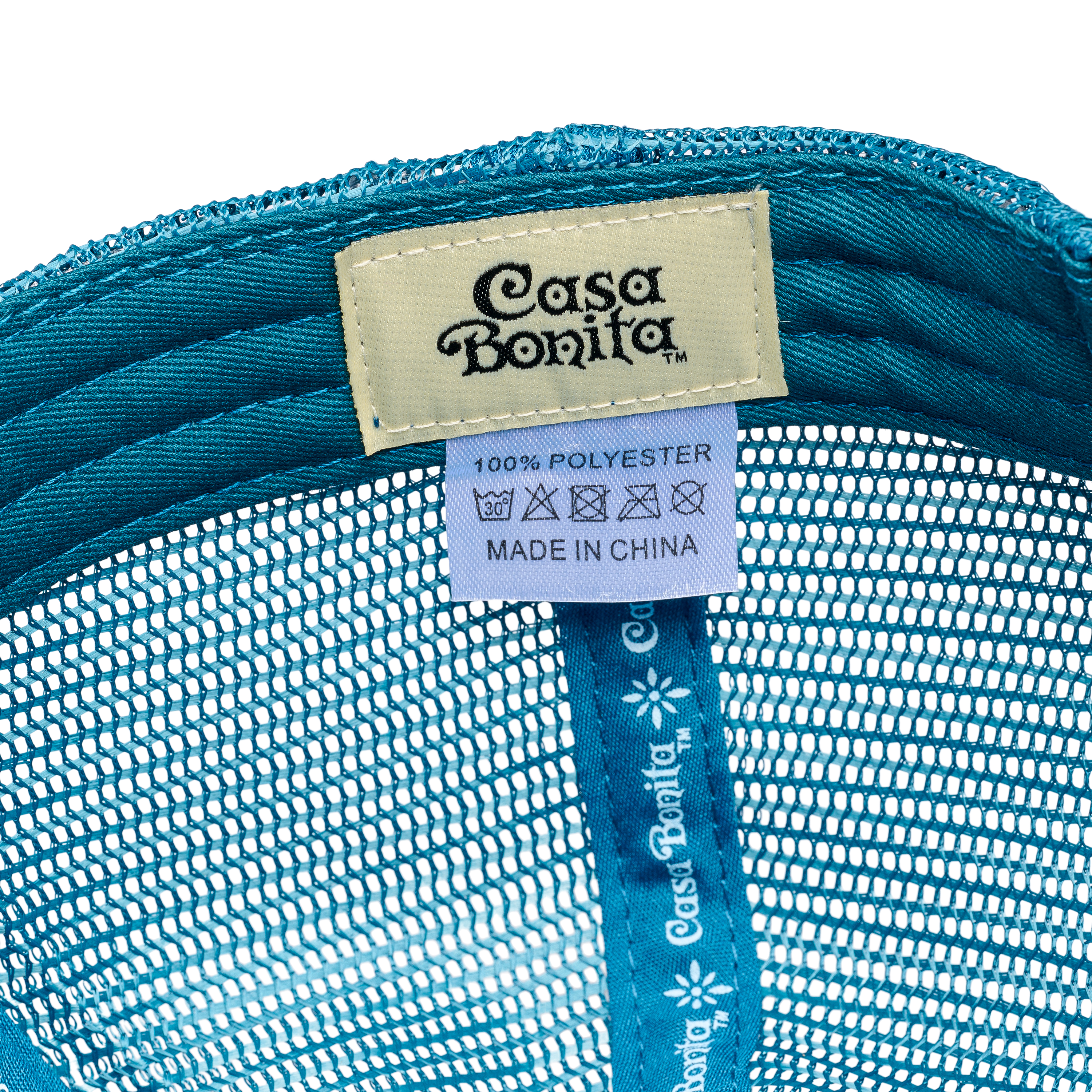 Casa Bonita Teal Blue Vintage Waterfall Foam Trucker Hat