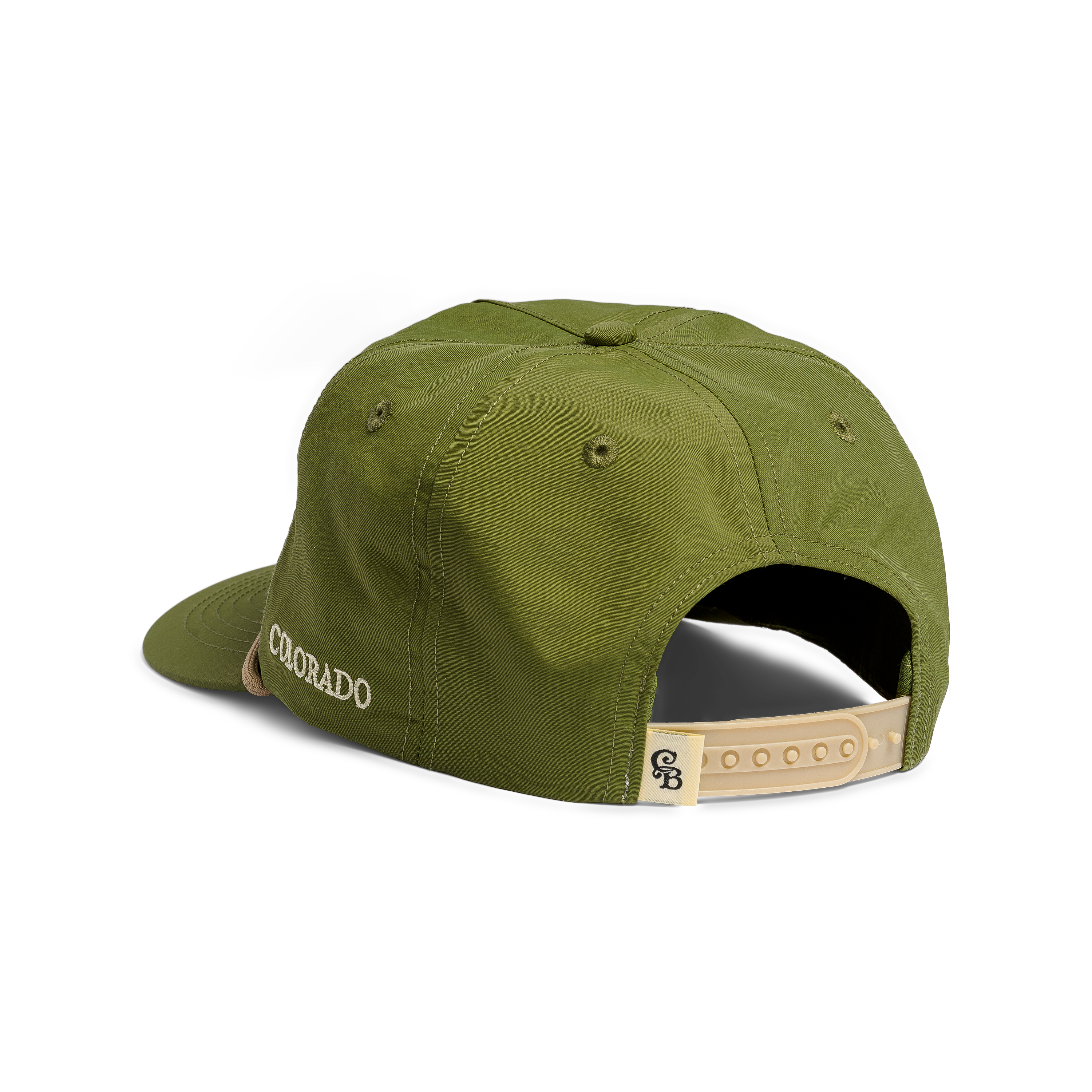 Casa Bonita Hunter Green Retro Tower Flat Brim Hat