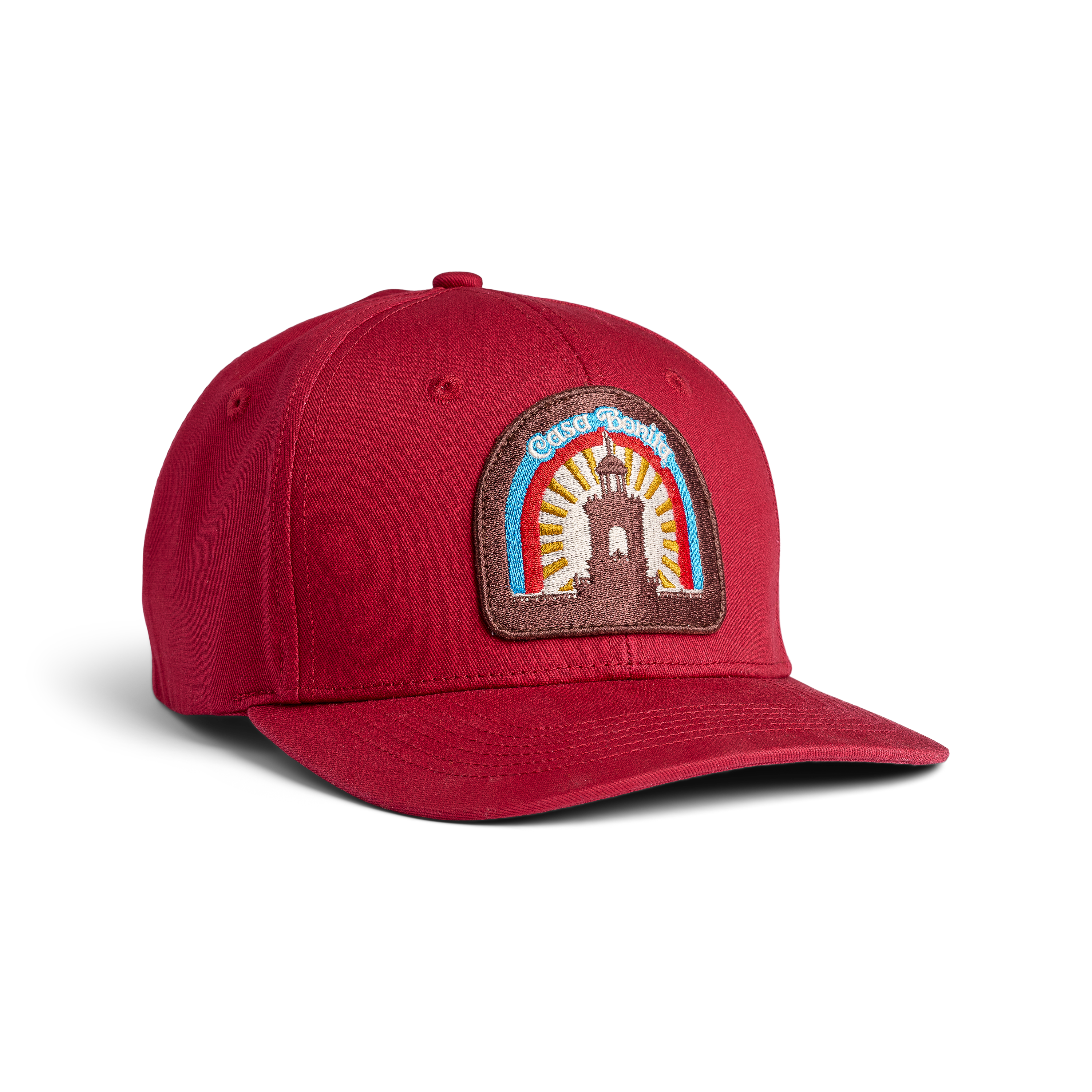 Casa Bonita Maroon Sunrise Tower Baseball Hat