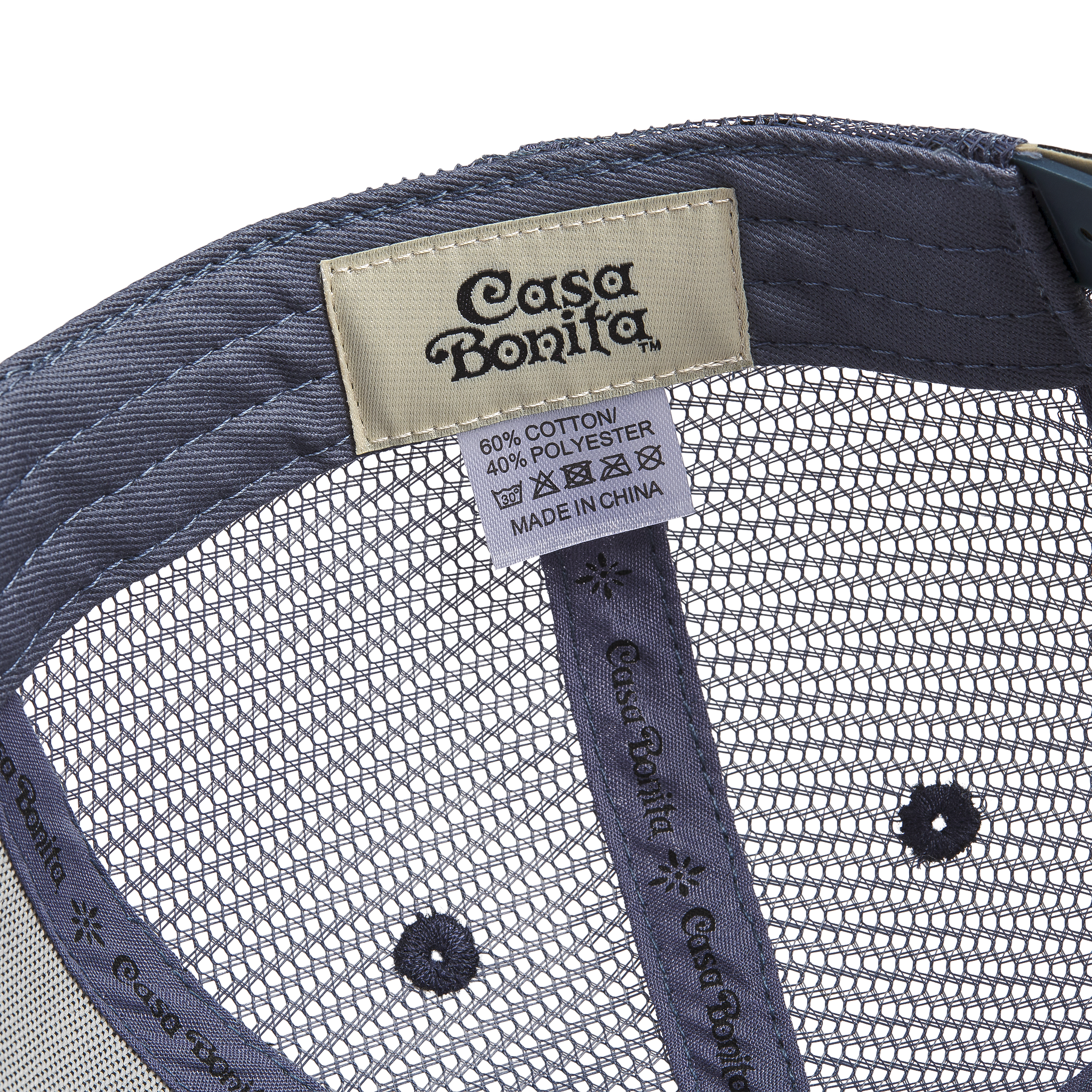 Casa Bonita Youth Navy Classic Logo Trucker Snapback