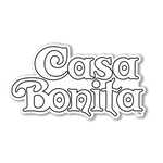 Casa Bonita White Logo Die Cut Sticker