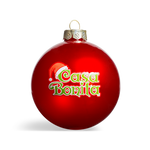 Casa Bonita Red Glass Ball Ornament