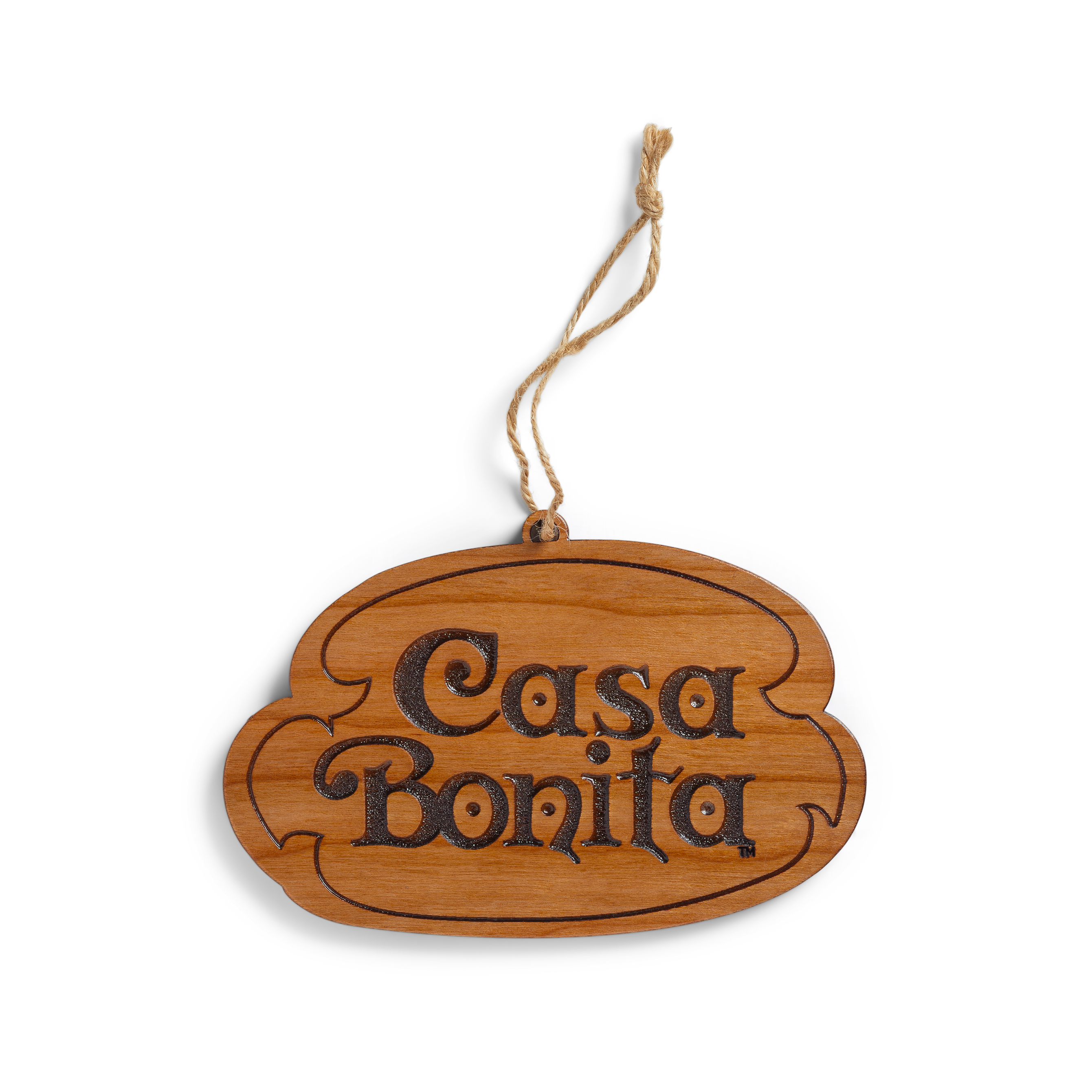 Casa Bonita Wooden Crest Logo Ornament