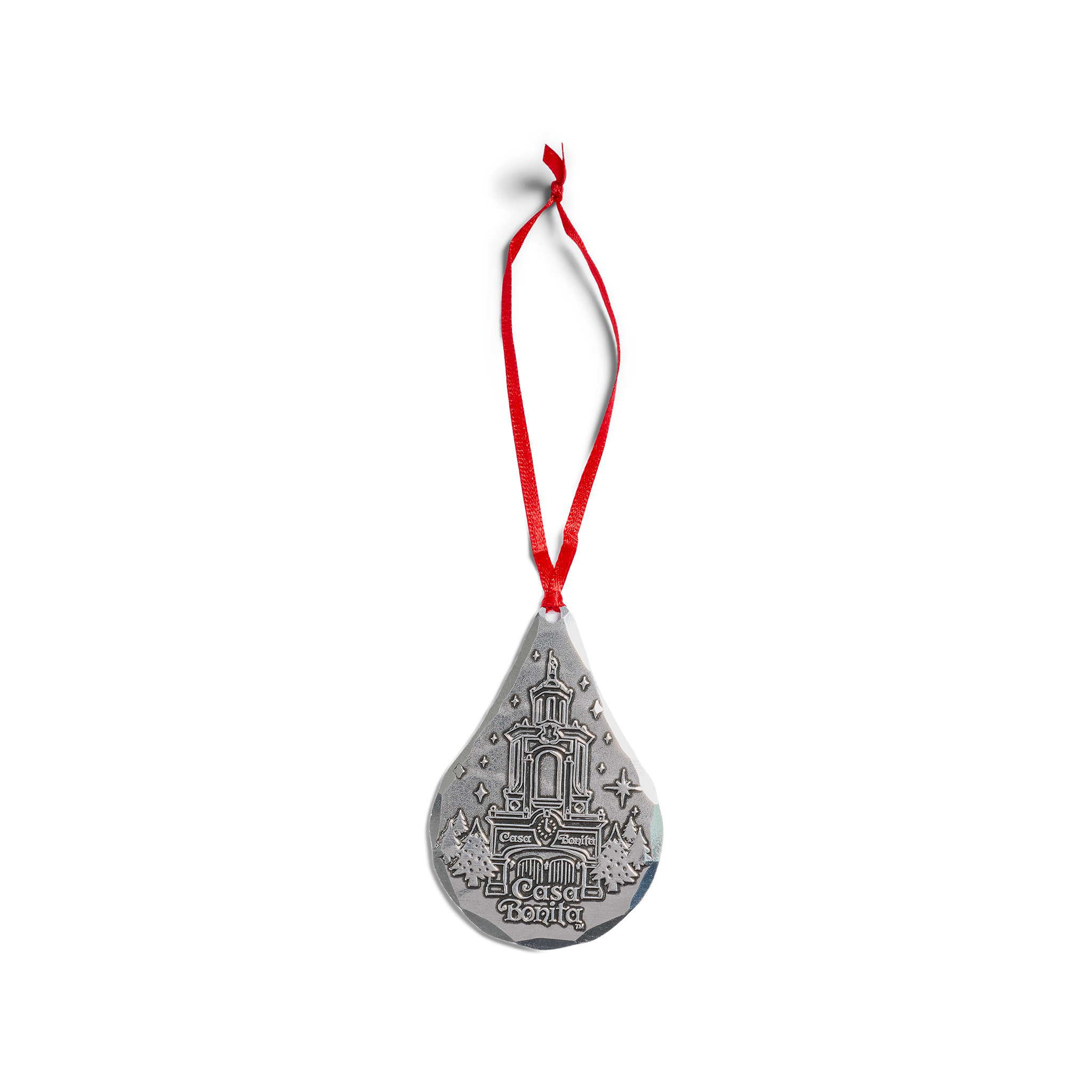 Casa Bonita Aluminum Teardrop Ornament