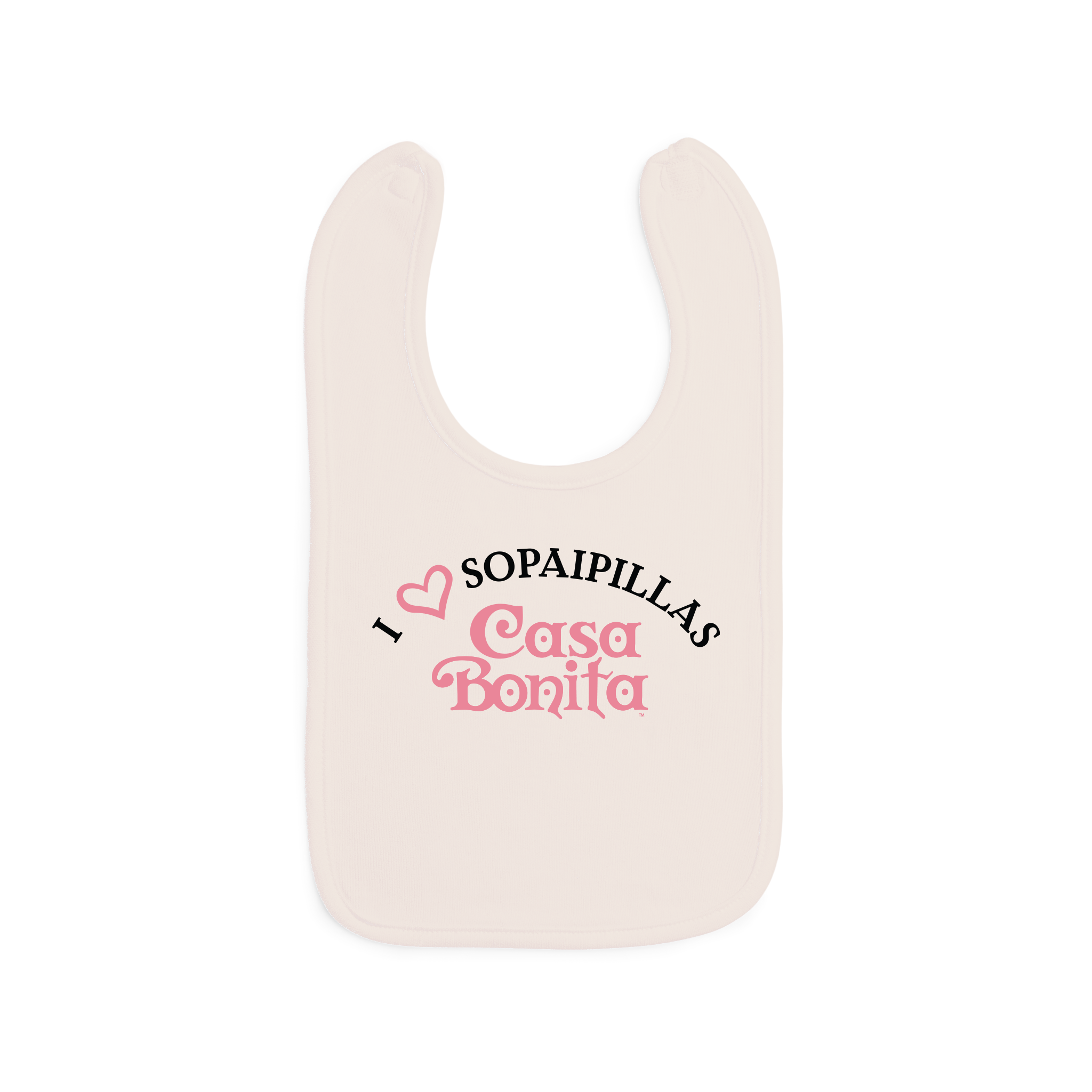 Casa Bonita Cream I Love Sopaipillas Infant Bib