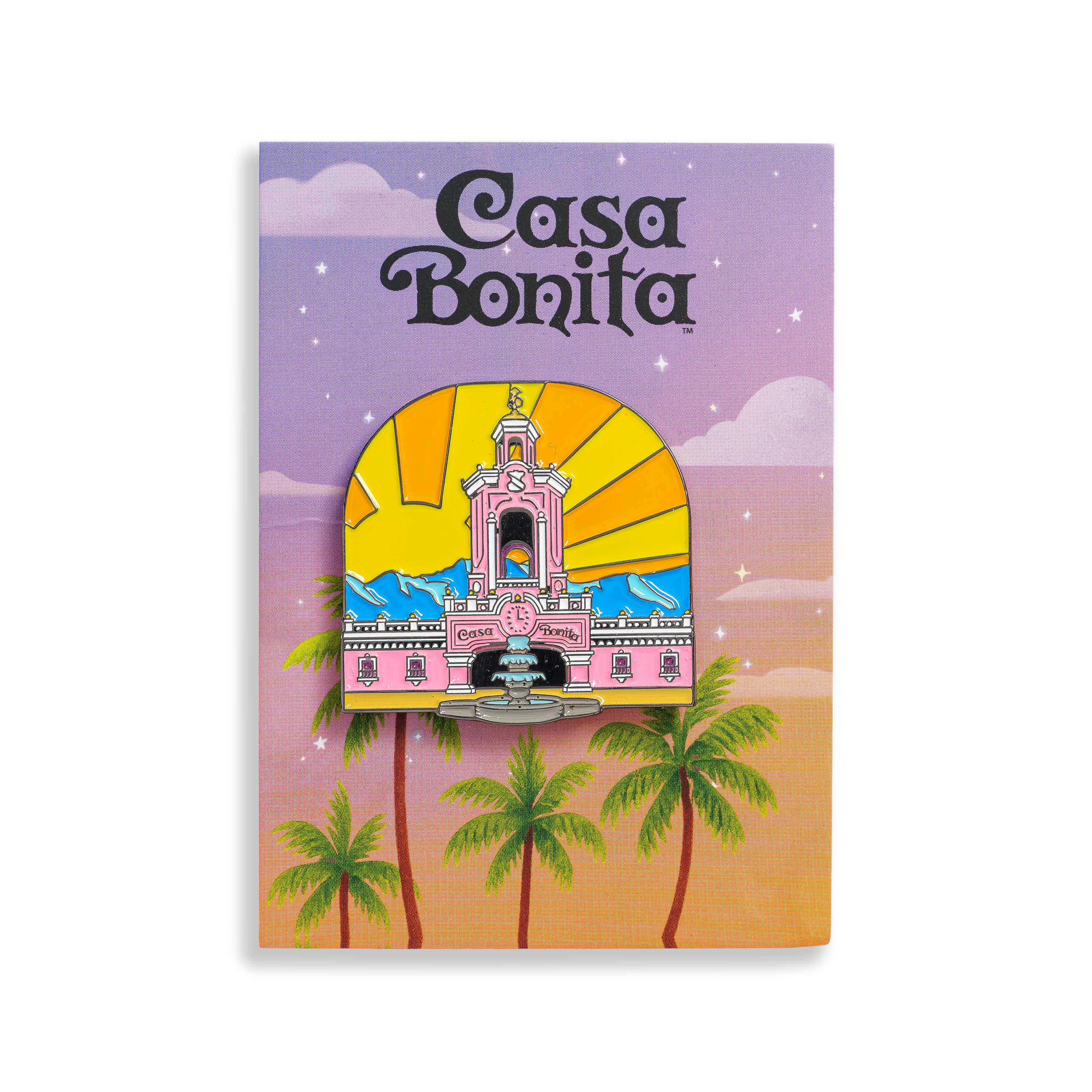 Casa Bonita Retro Tower Enamel Pin