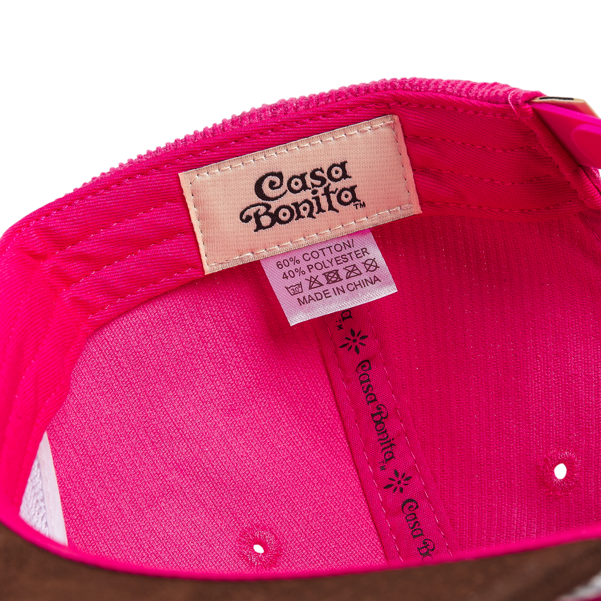 Casa Bonita Pink Corduroy Chain Stitched Unstructured Snapback