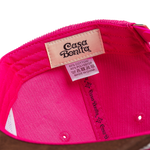 Casa Bonita Pink Corduroy Chain Stitched Unstructured Snapback