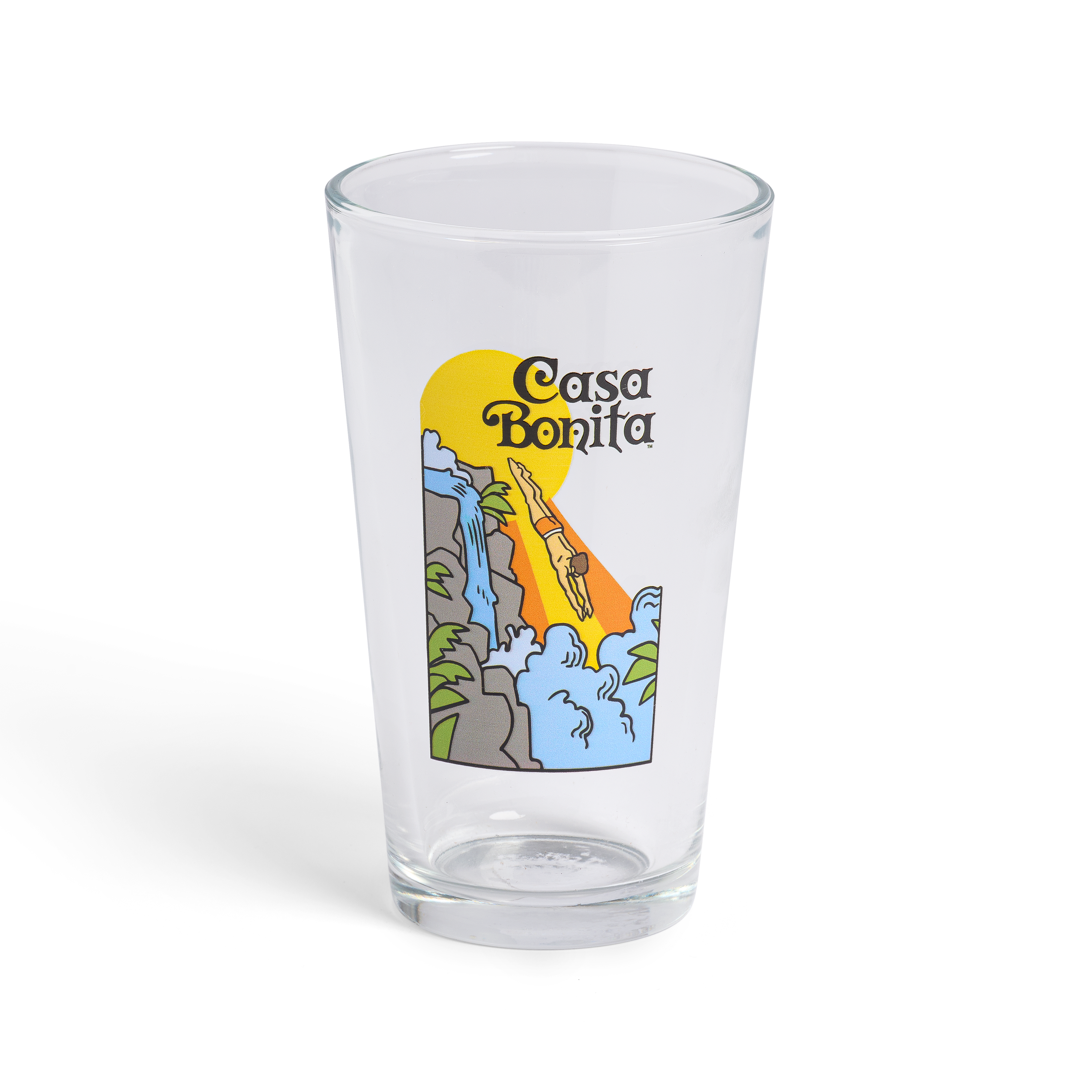 Casa Bonita Retro Diver Pint Glass