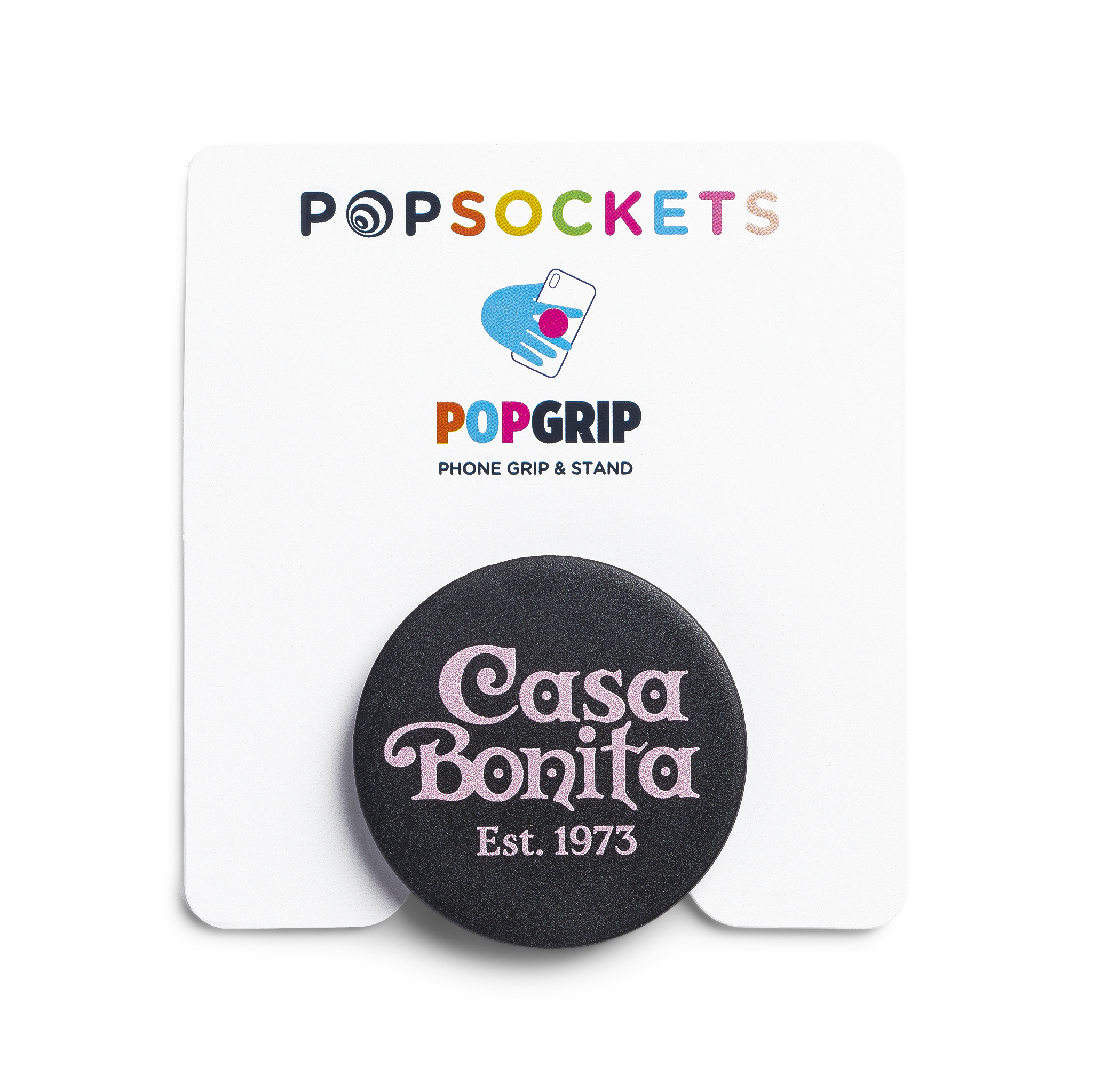 Casa Bonita Pink Est Logo Pop Socket